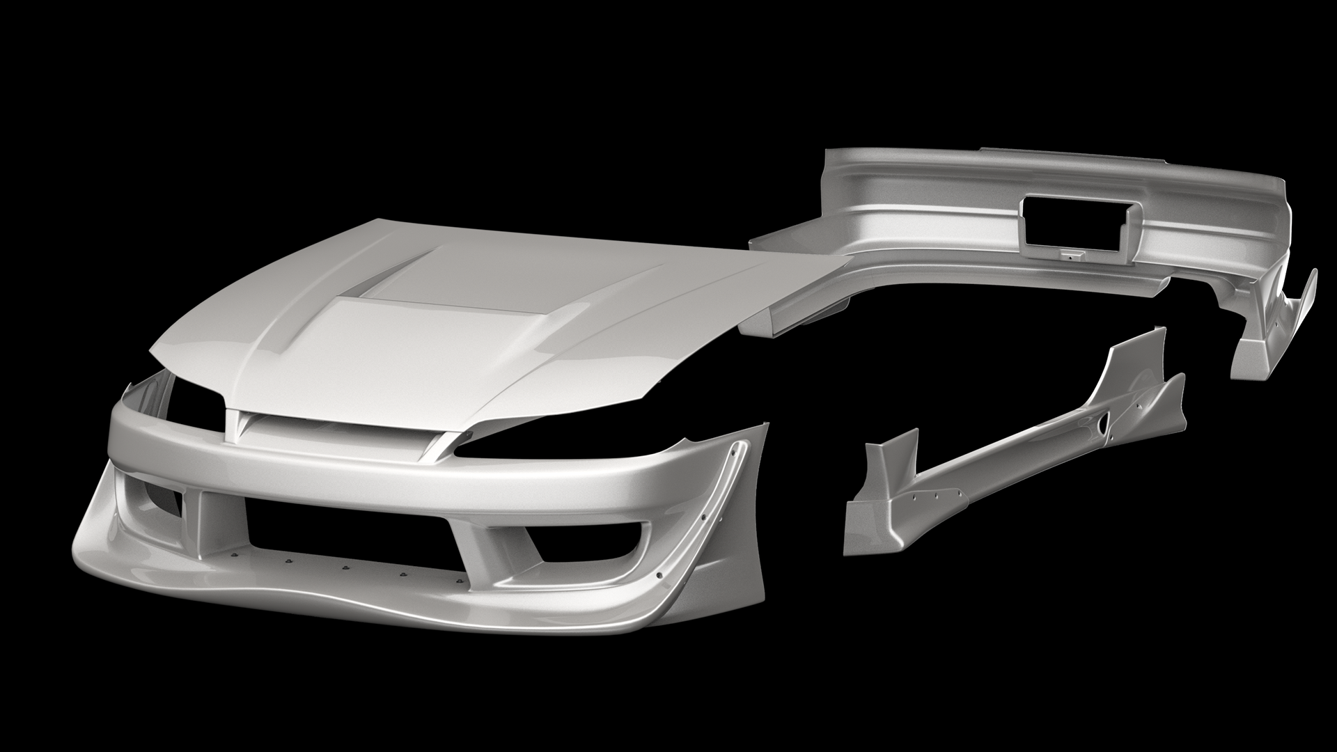 GP SPORTS G-SONIC D1 CANARD S15 BODYKIT