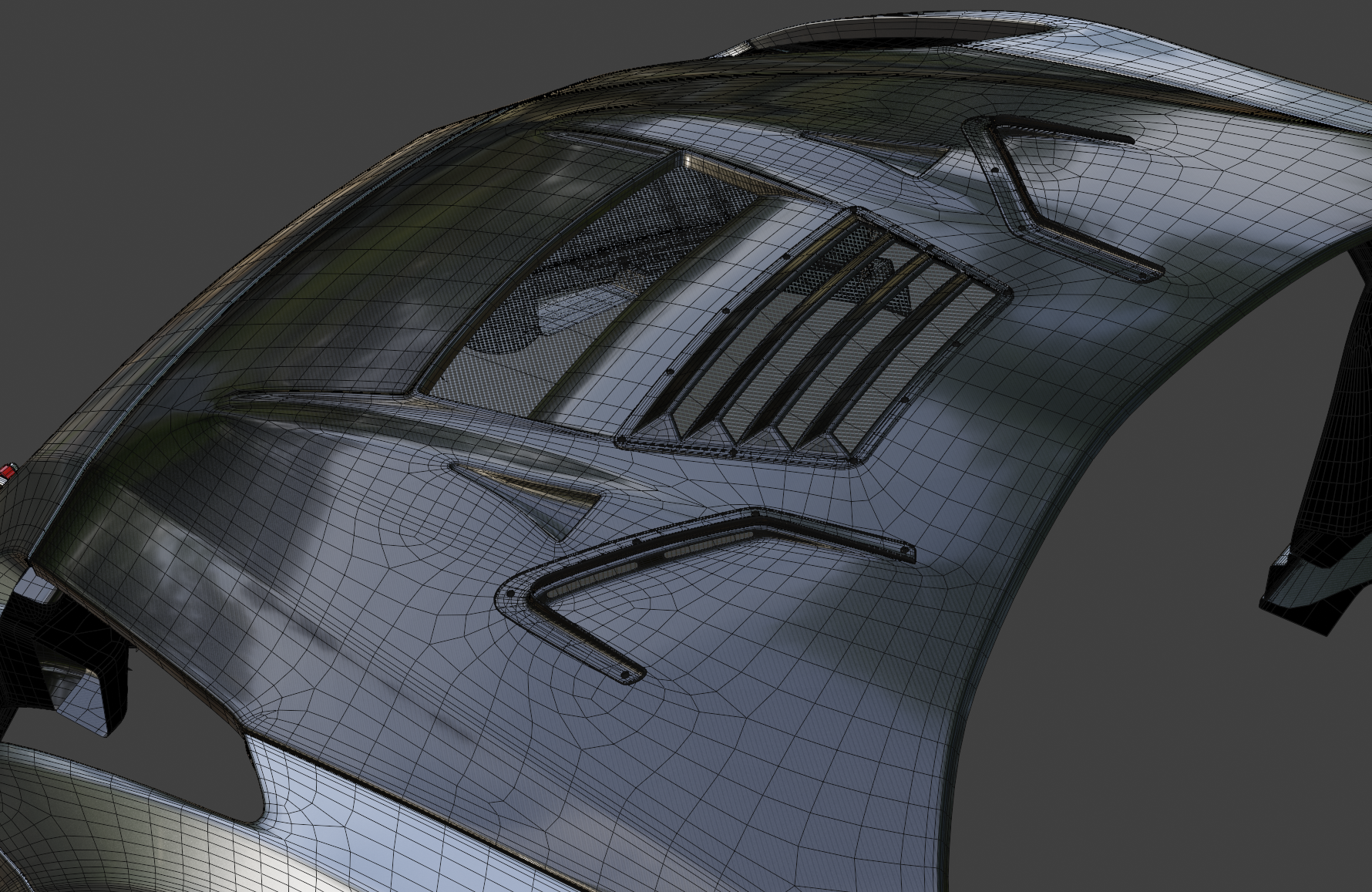 VENTED CARBON BONNET