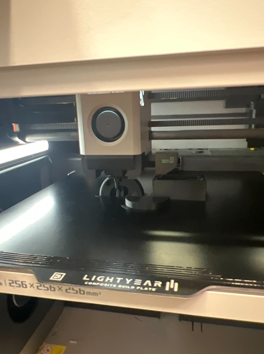 Printing the plastic test parts