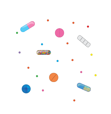 Pills and Confetti Pattern