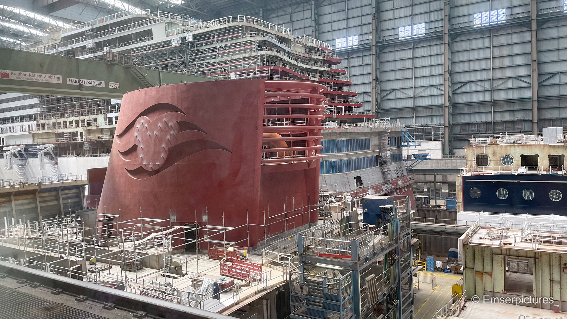 im Besucherzentrum der Meyer Werft