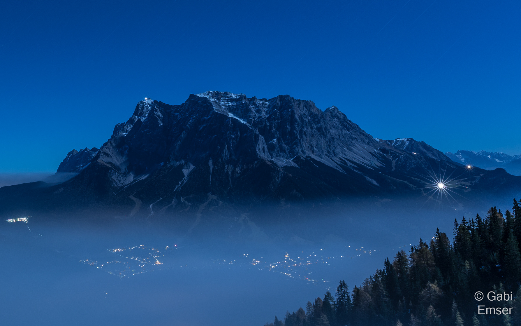 Zugspitze bei Nacht (D)