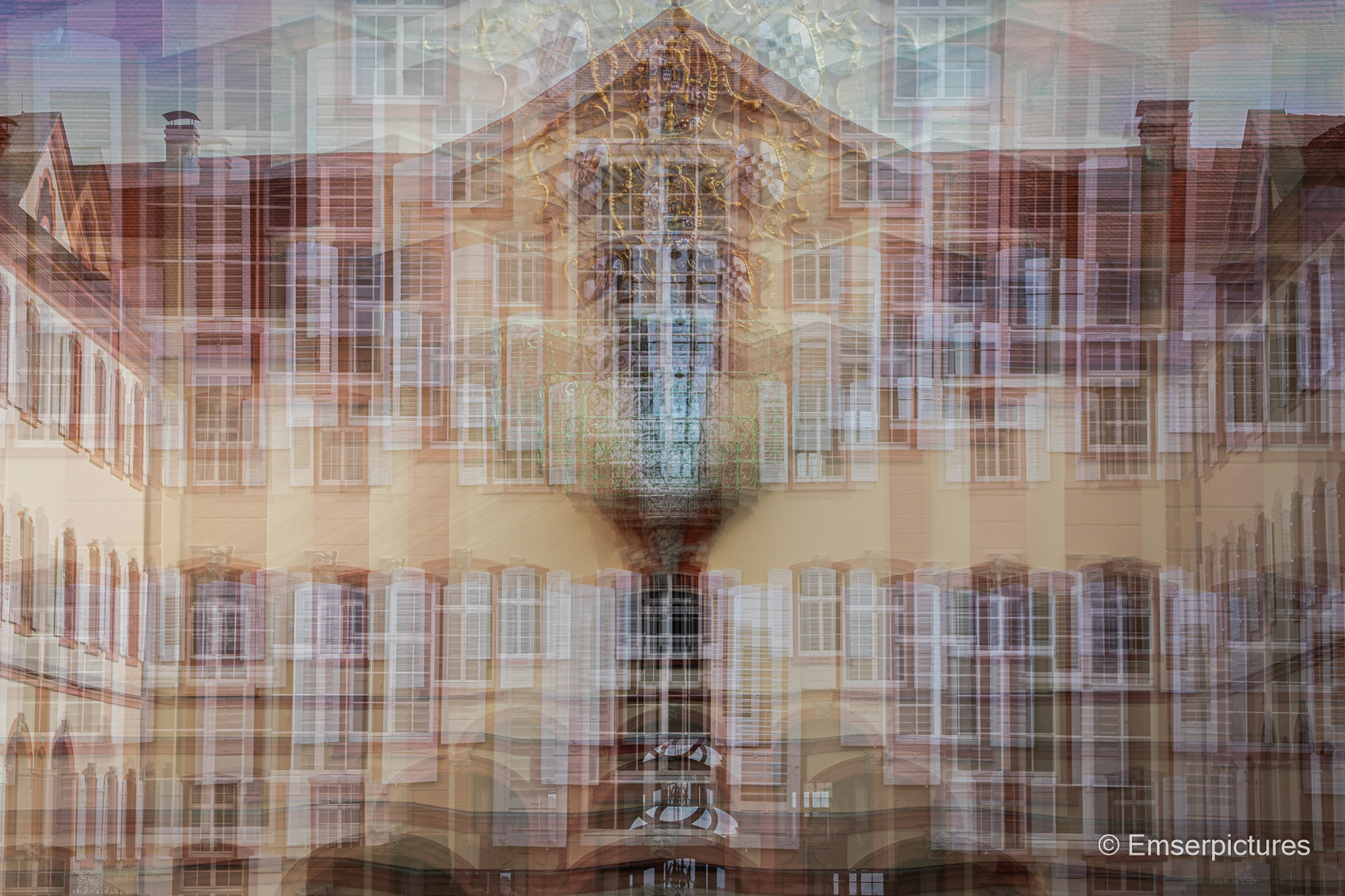 Schloss in Mehrfachbelichtung