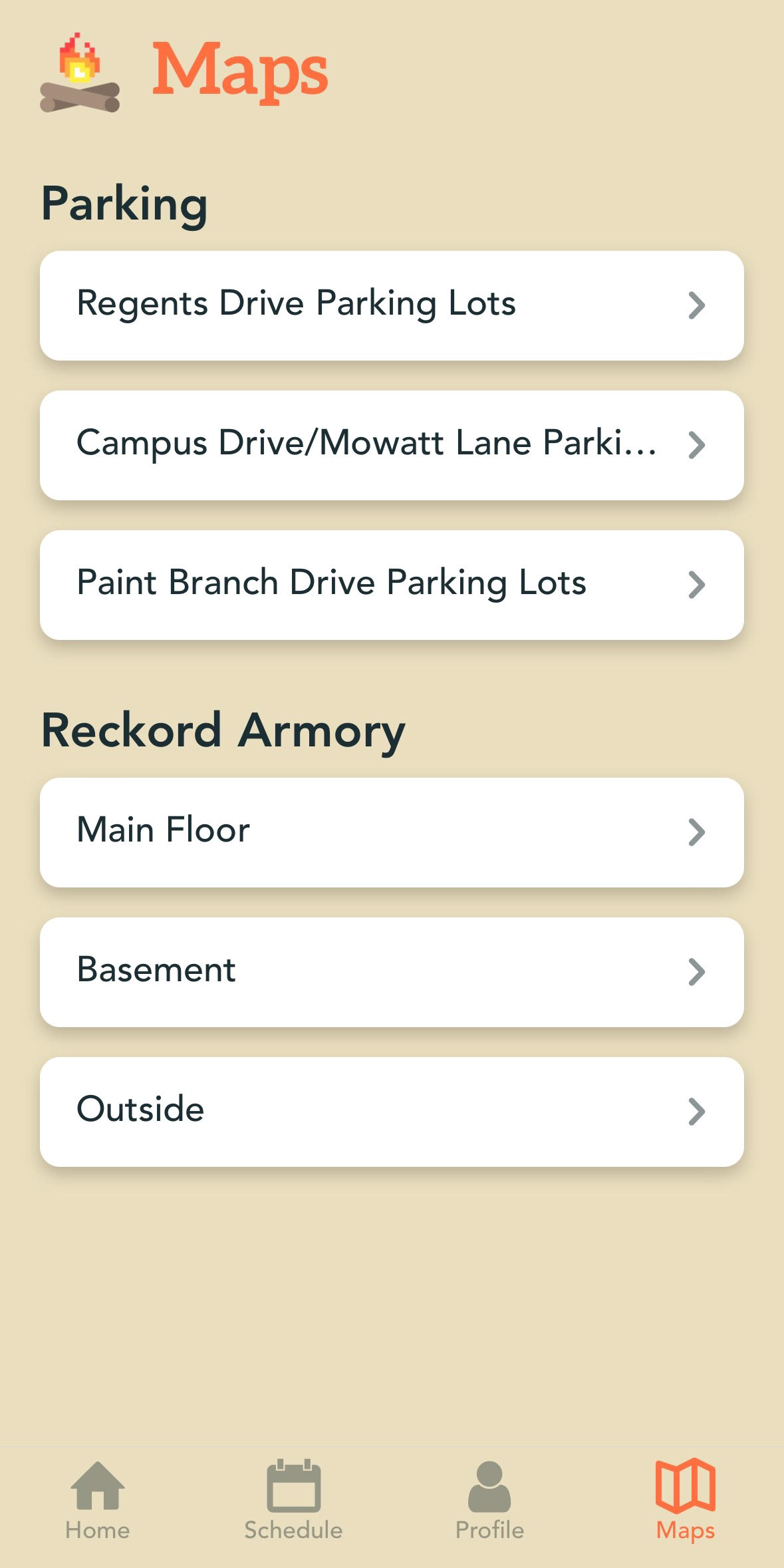 Maps Page (Light Mode)