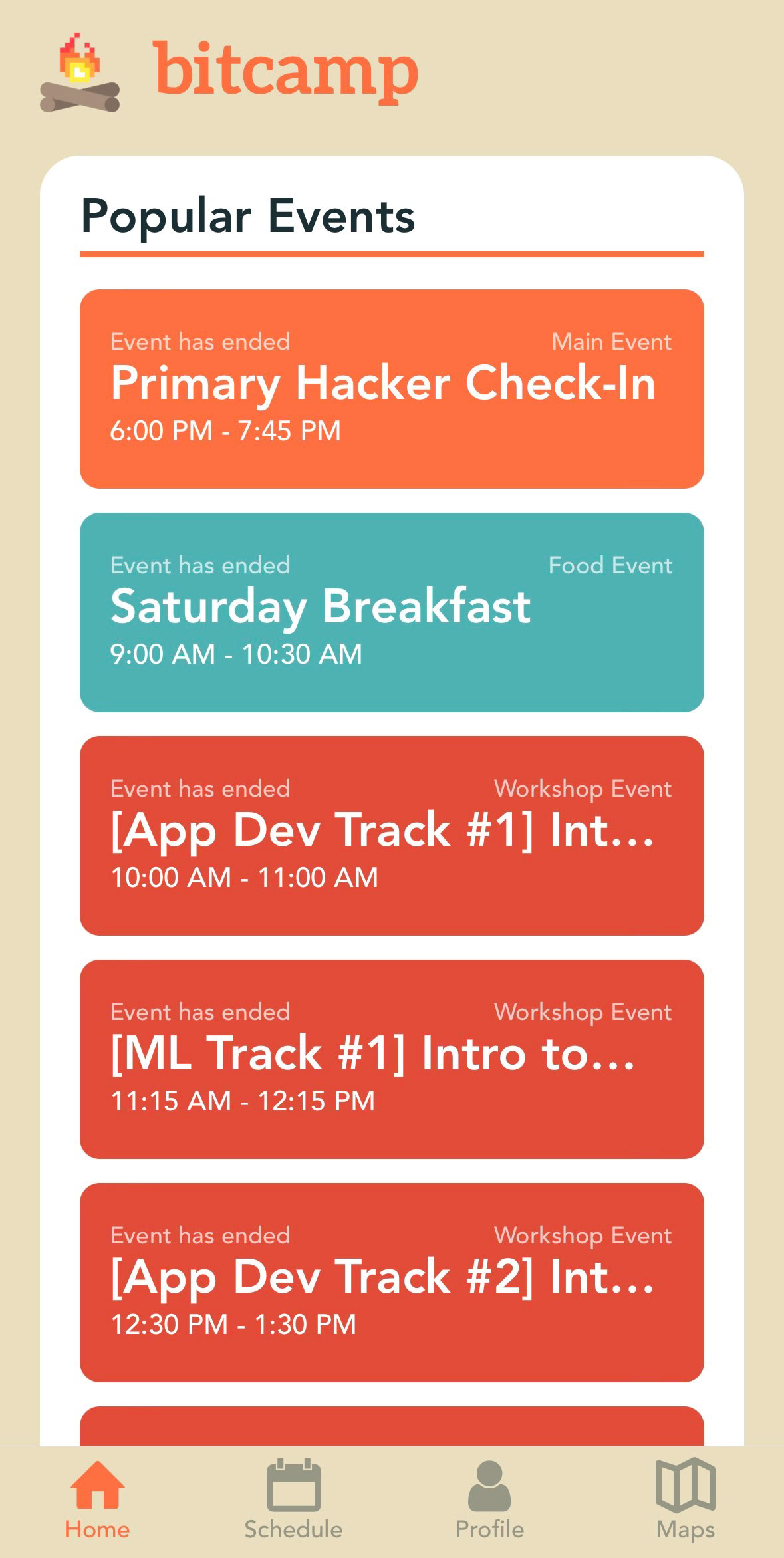 Events (Light Mode)