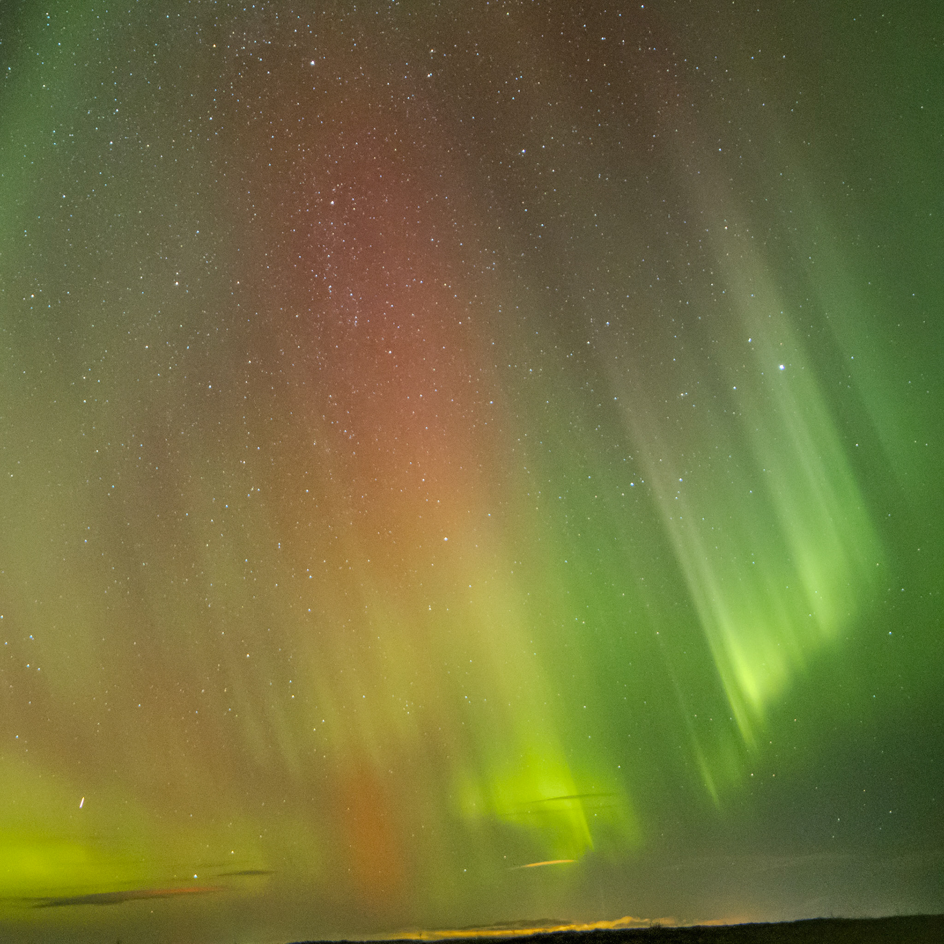 Aurora near Hvolsvöllur