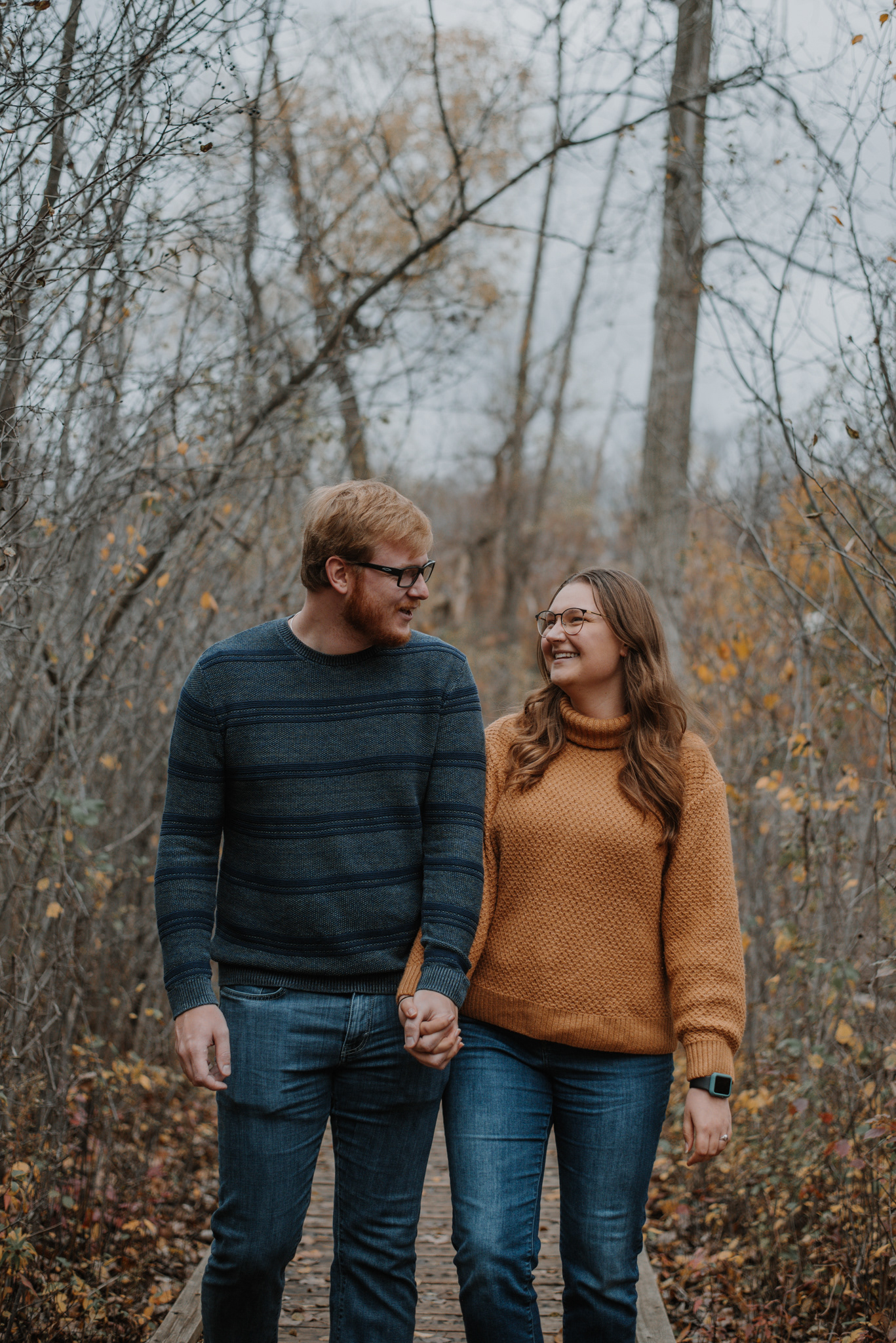 A & A walking towards camera.