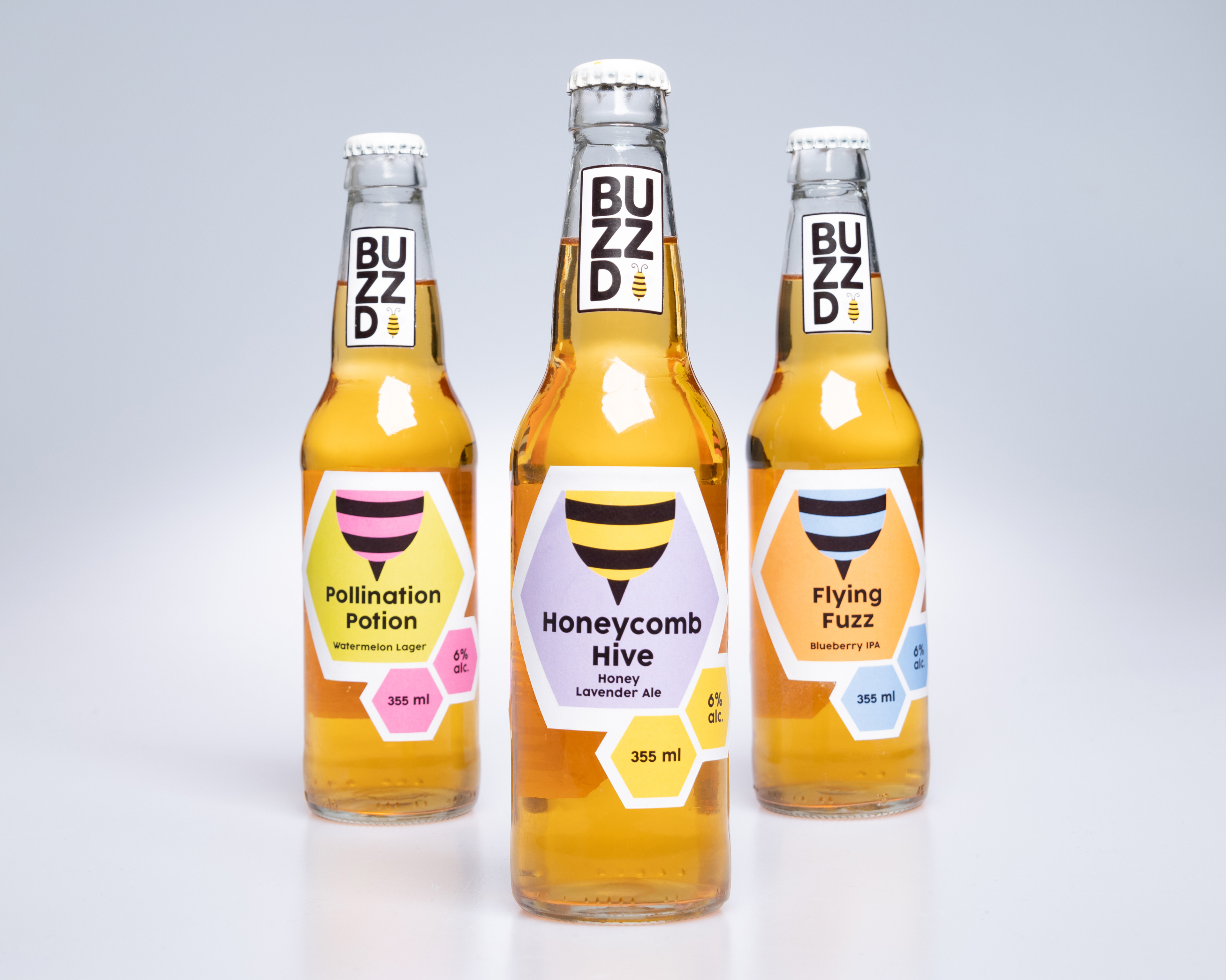 Photo of Buzz'd Craft Beer Bottles.