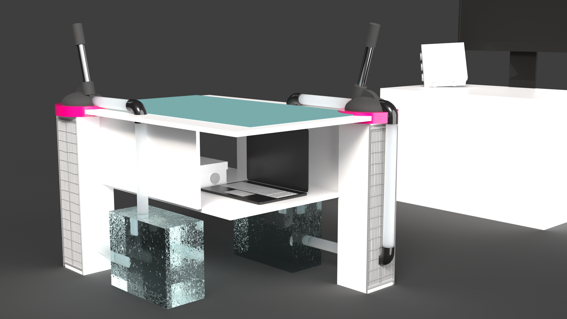 Designing the IoT concept while learning Adobe Substance 3D.