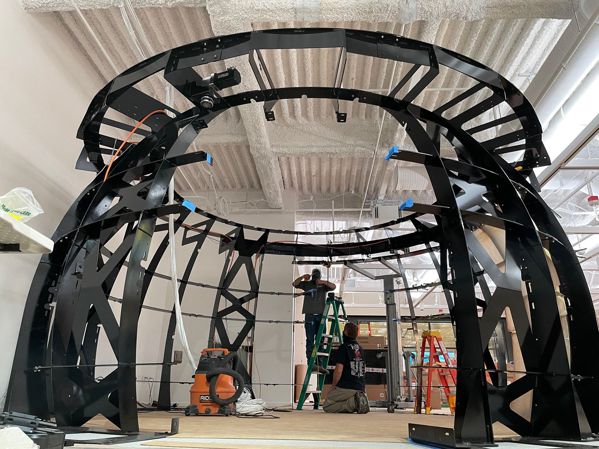 Early stage 360-dome