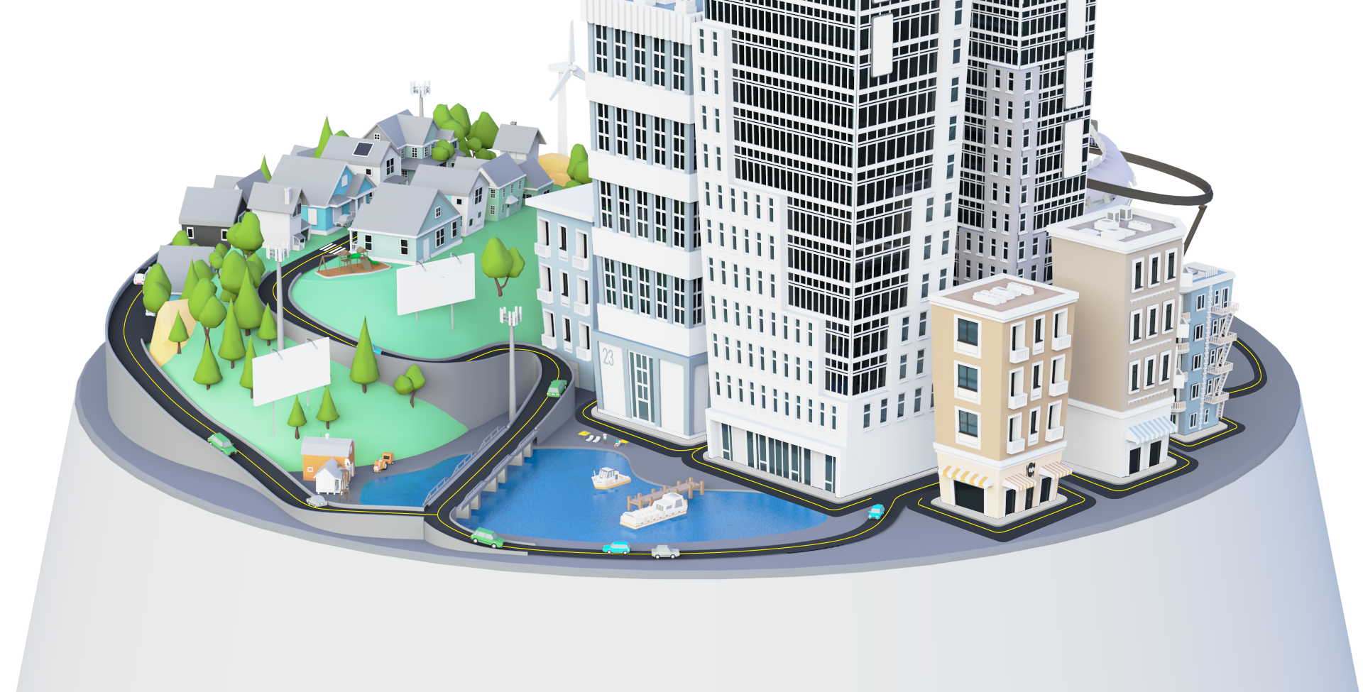 Road for a magenta pinball flow that sequences with each activity.