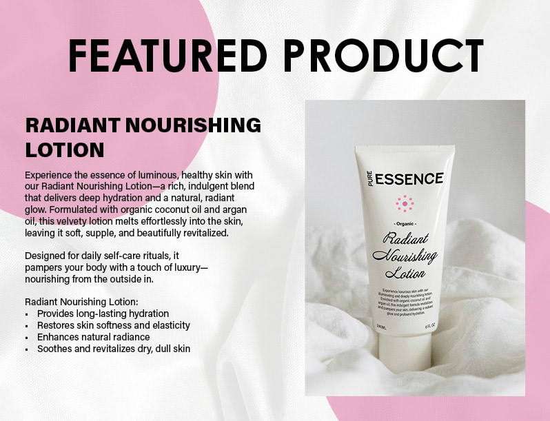 Pure Essence Presentation Design Featured Product Page