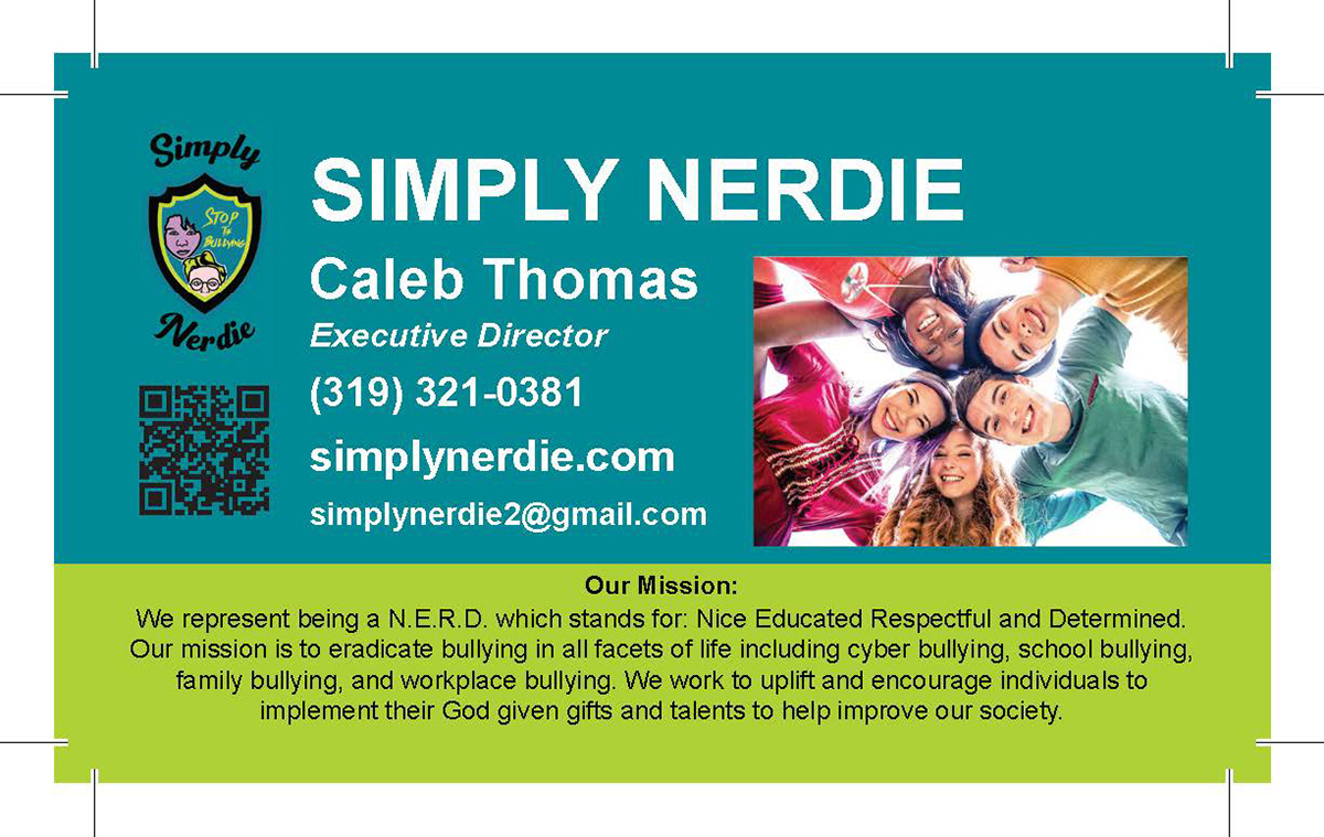 Simplie Nerdie Business Card Front