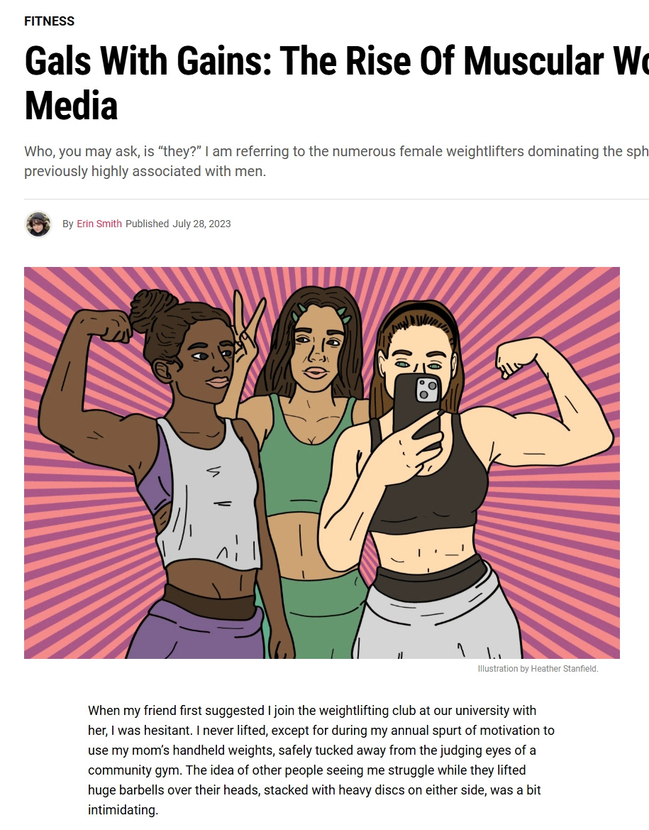 Gals With Gains Illustration & Article