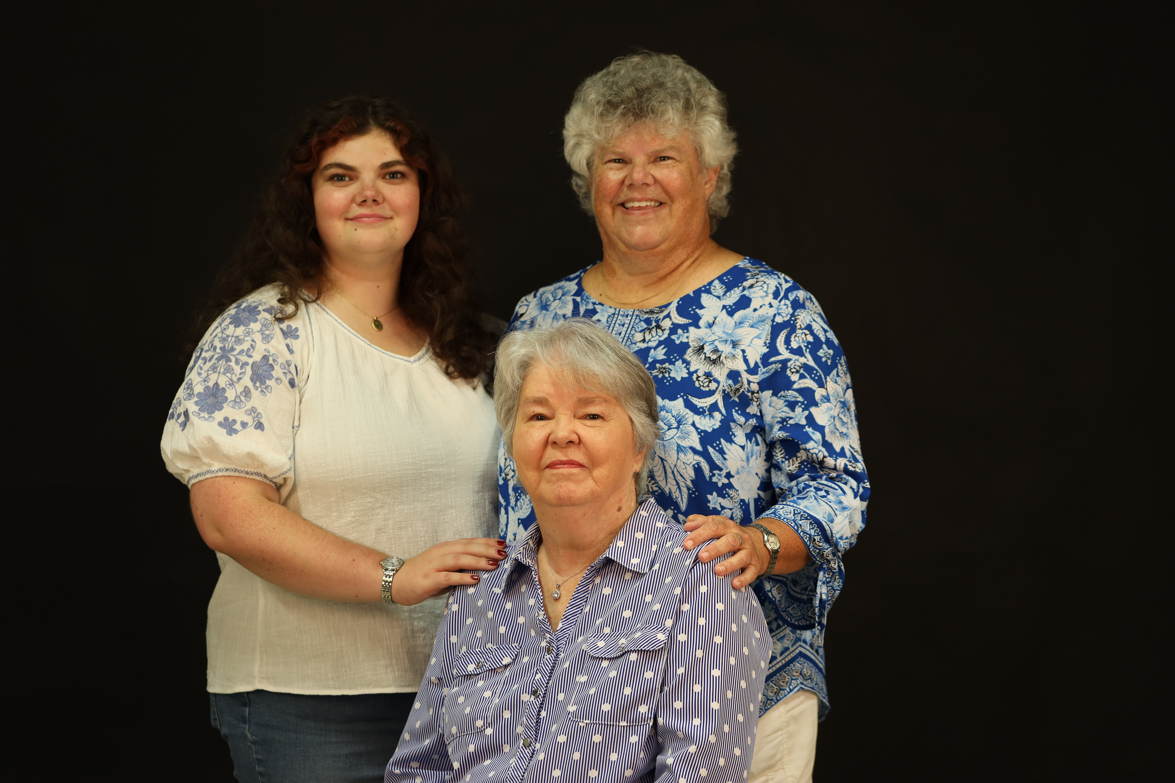Family portrait taken for studio work