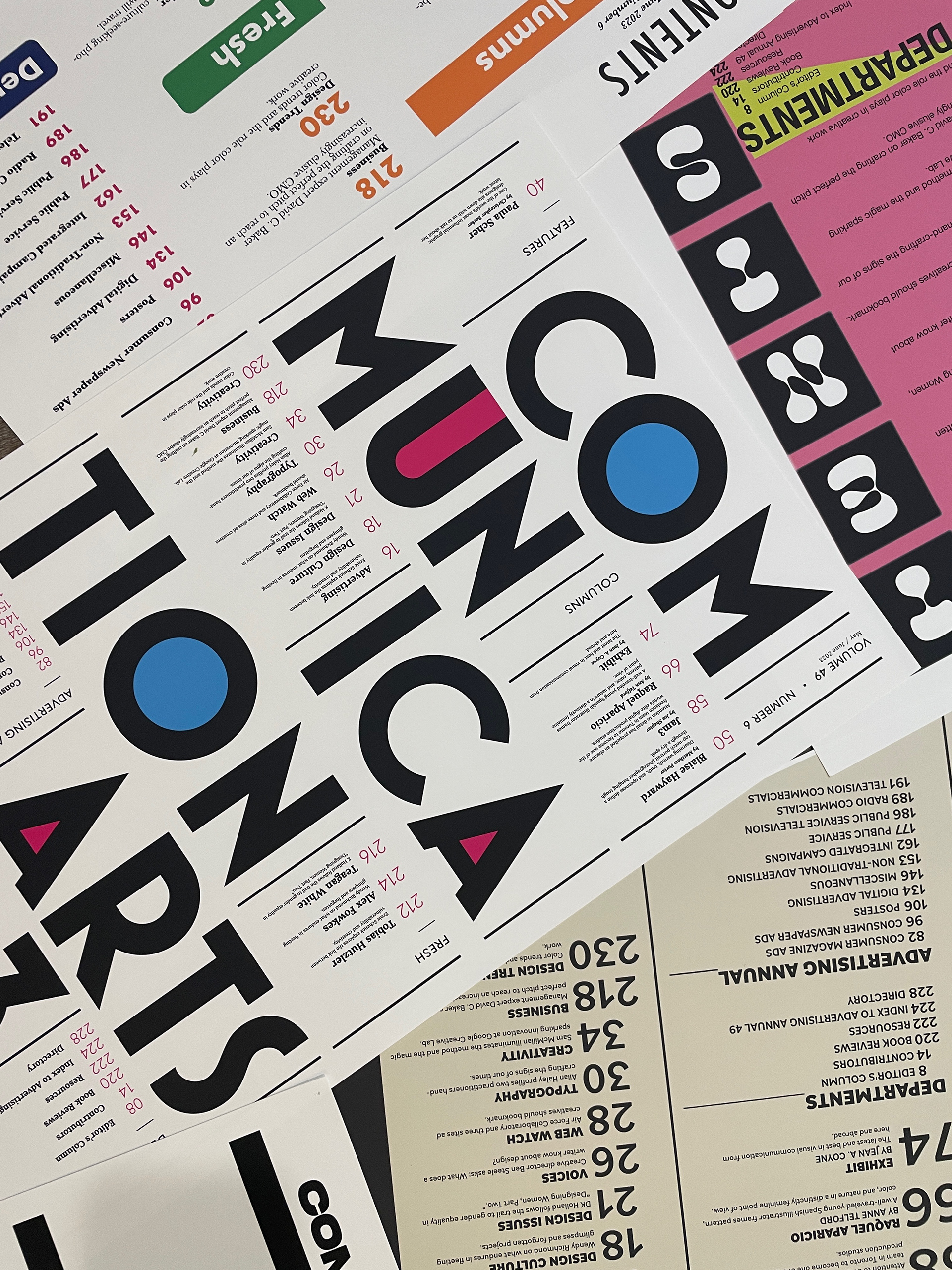 Table of Contents Design: Typography