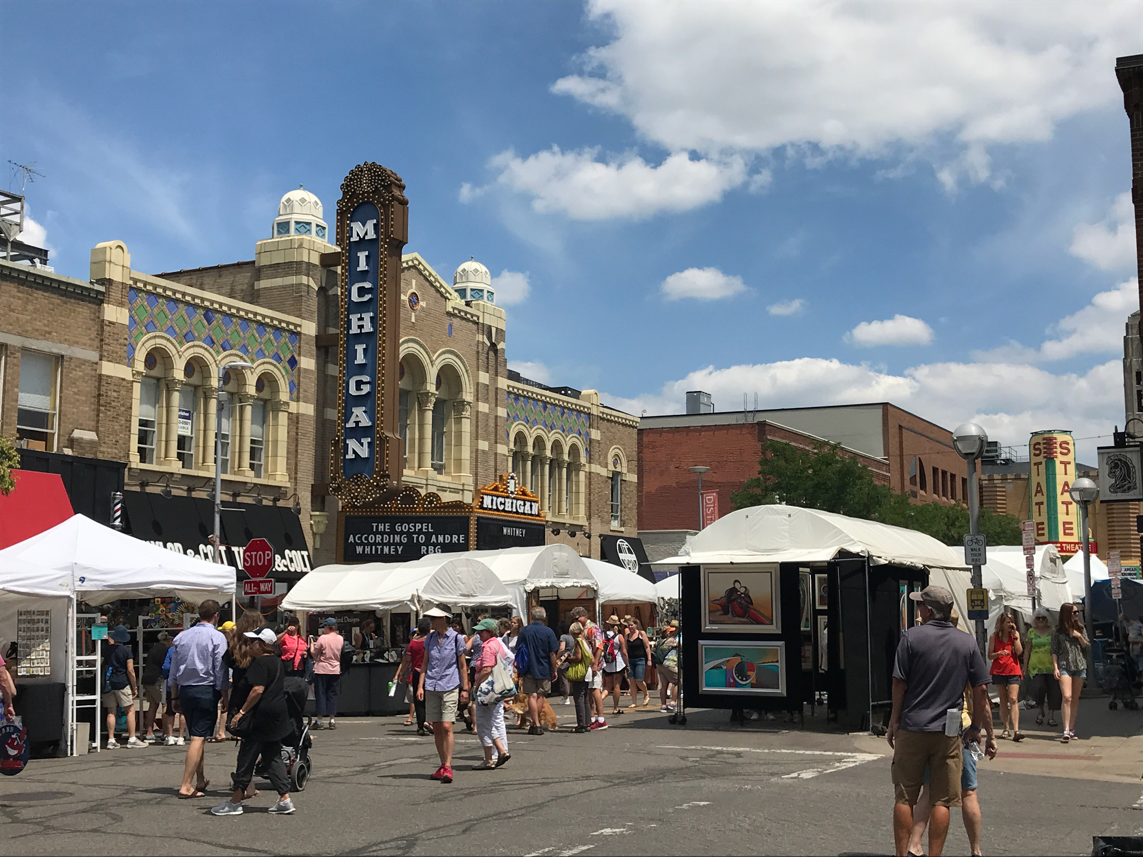 Live Watercolor Painting for A4, All About Ann Arbor