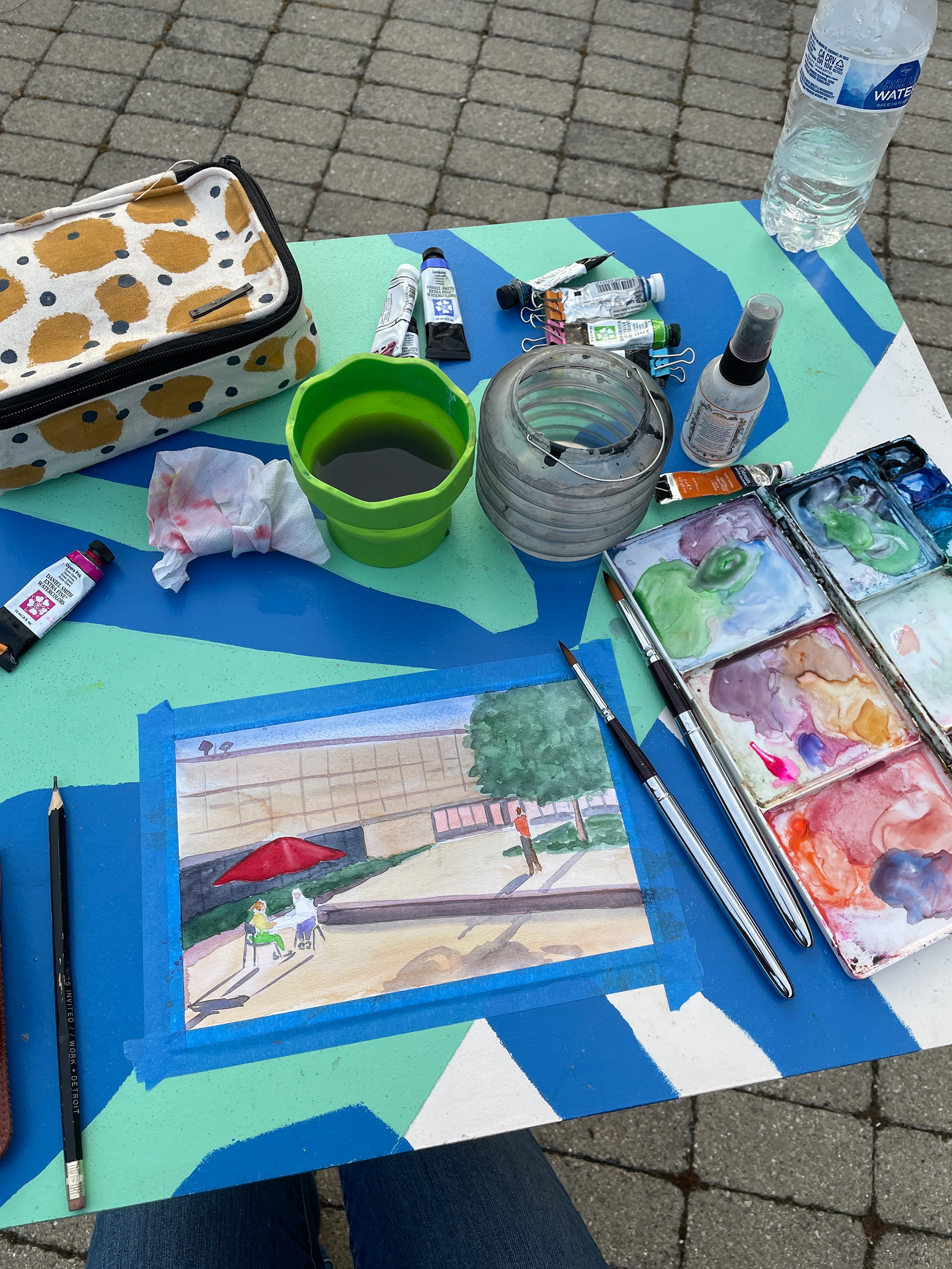 Stamps courtyard, Ann Arbor, Michigan