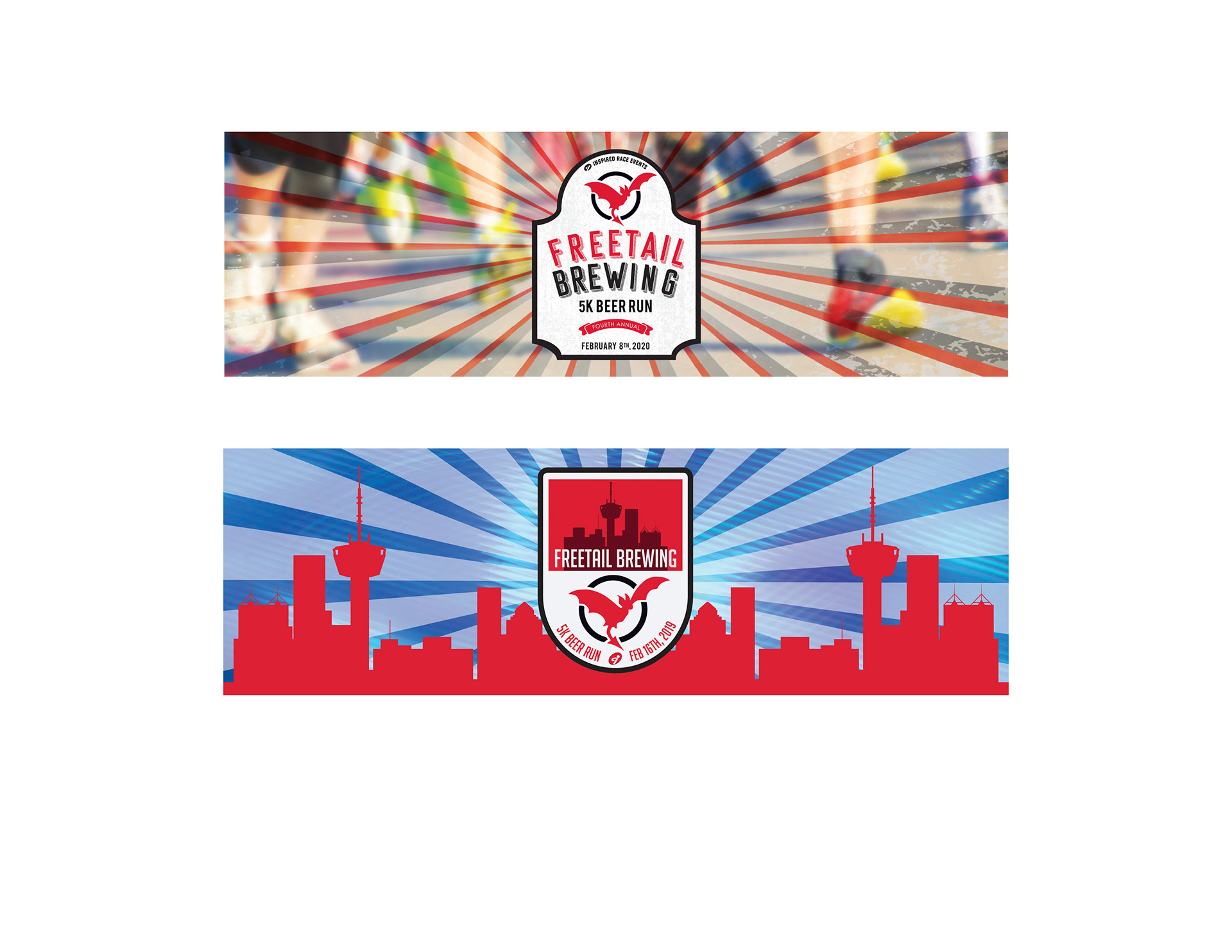 Design, Layout and Production / Event Banners, 1 sided, 96" wide x 30" tall