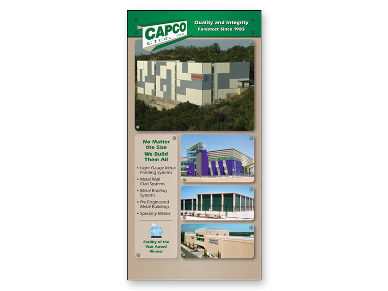 Design, Layout and Photo Editing / Trade Show Pop-up Banner