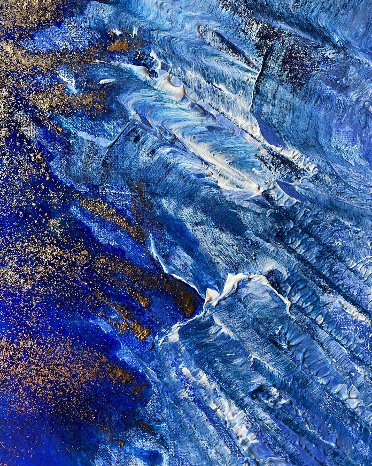acrylique, encre et pigments 