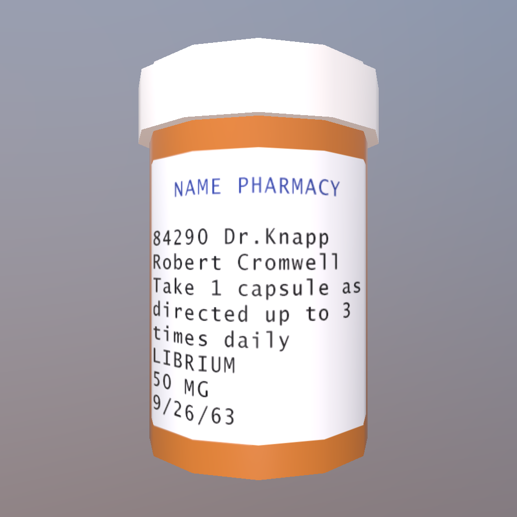 Librium Pill Bottle