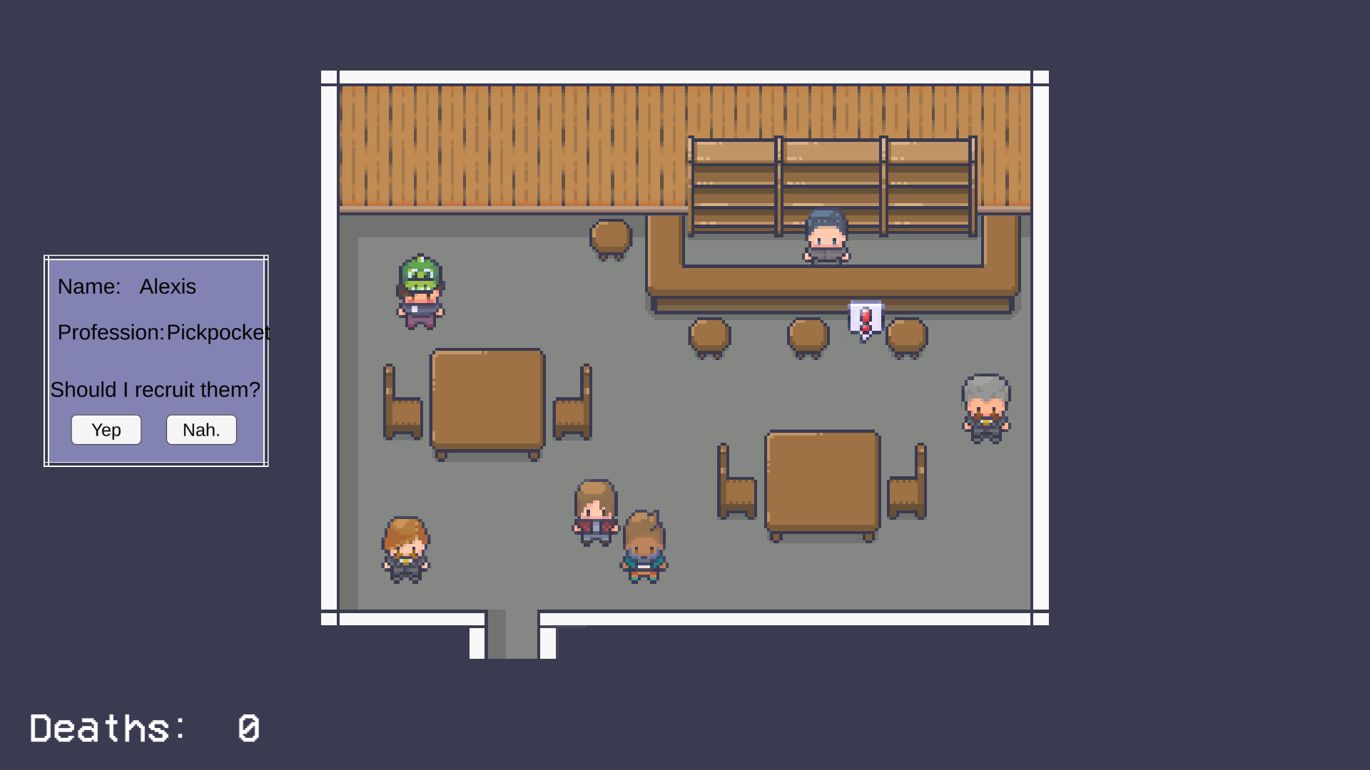 Recruiting someone at the bar