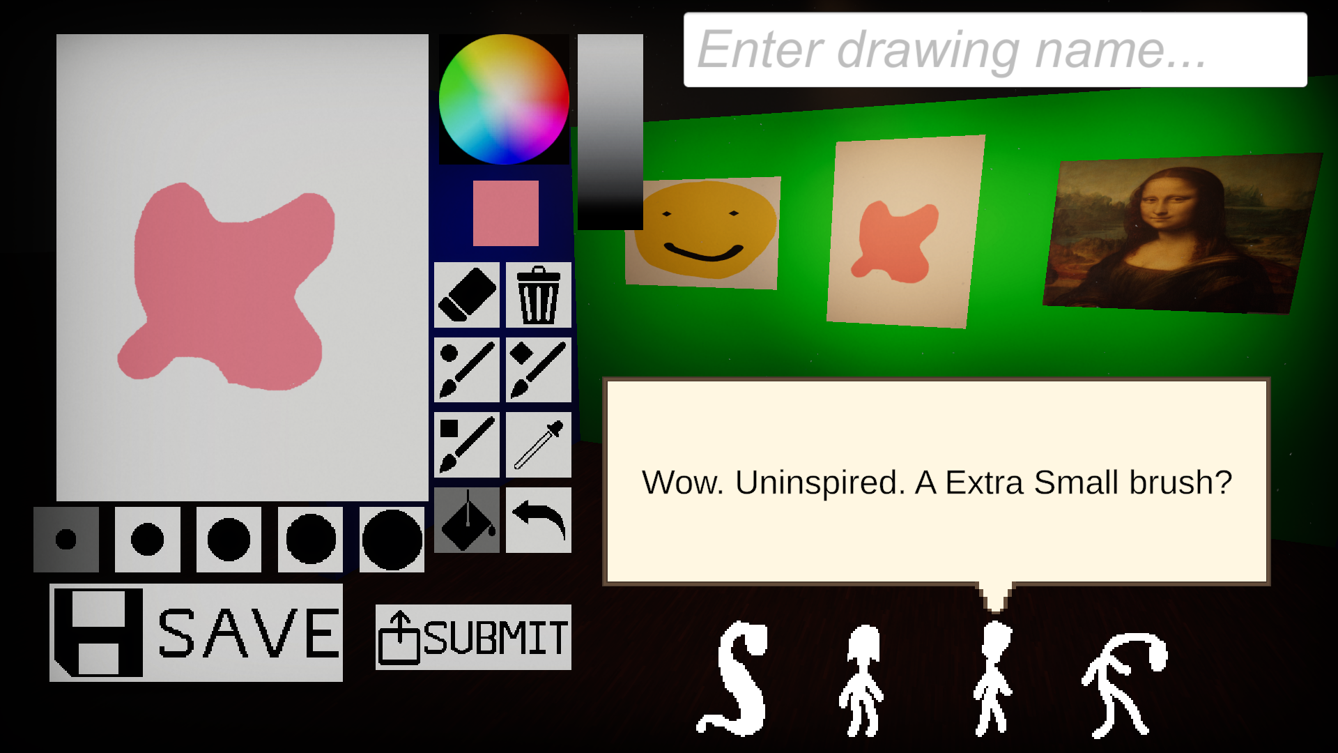 Example of paint bucket tool
