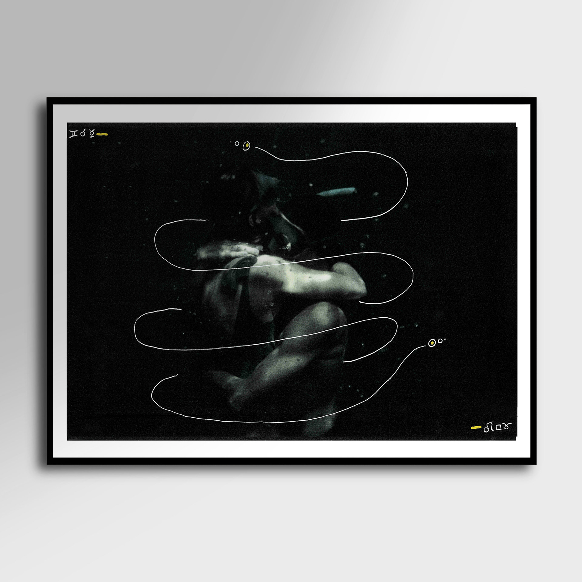 Abysses 11 - peinture 30cm x 40cm (60euro)