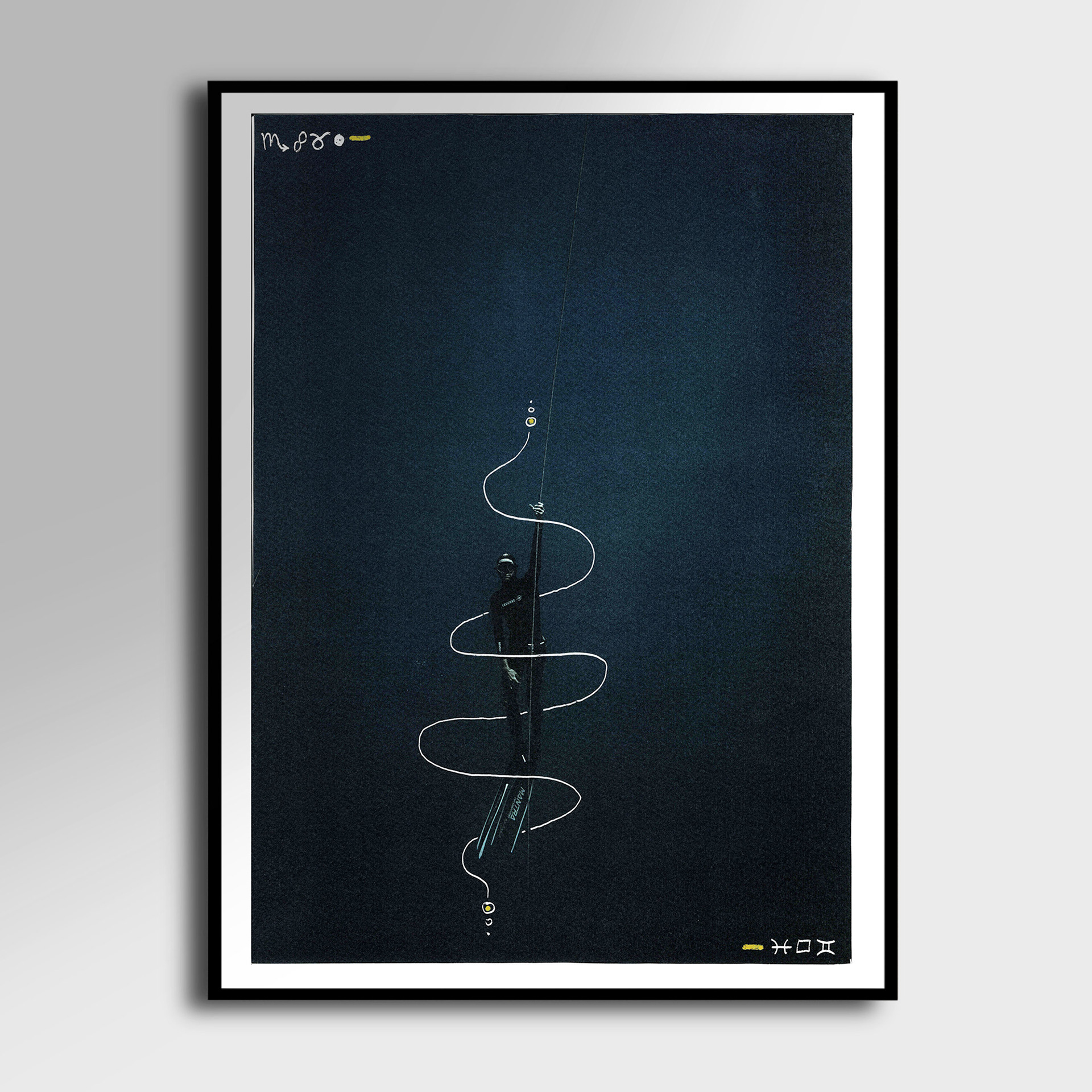 Abysses 10 - peinture 30cm x 40cm (60euro)