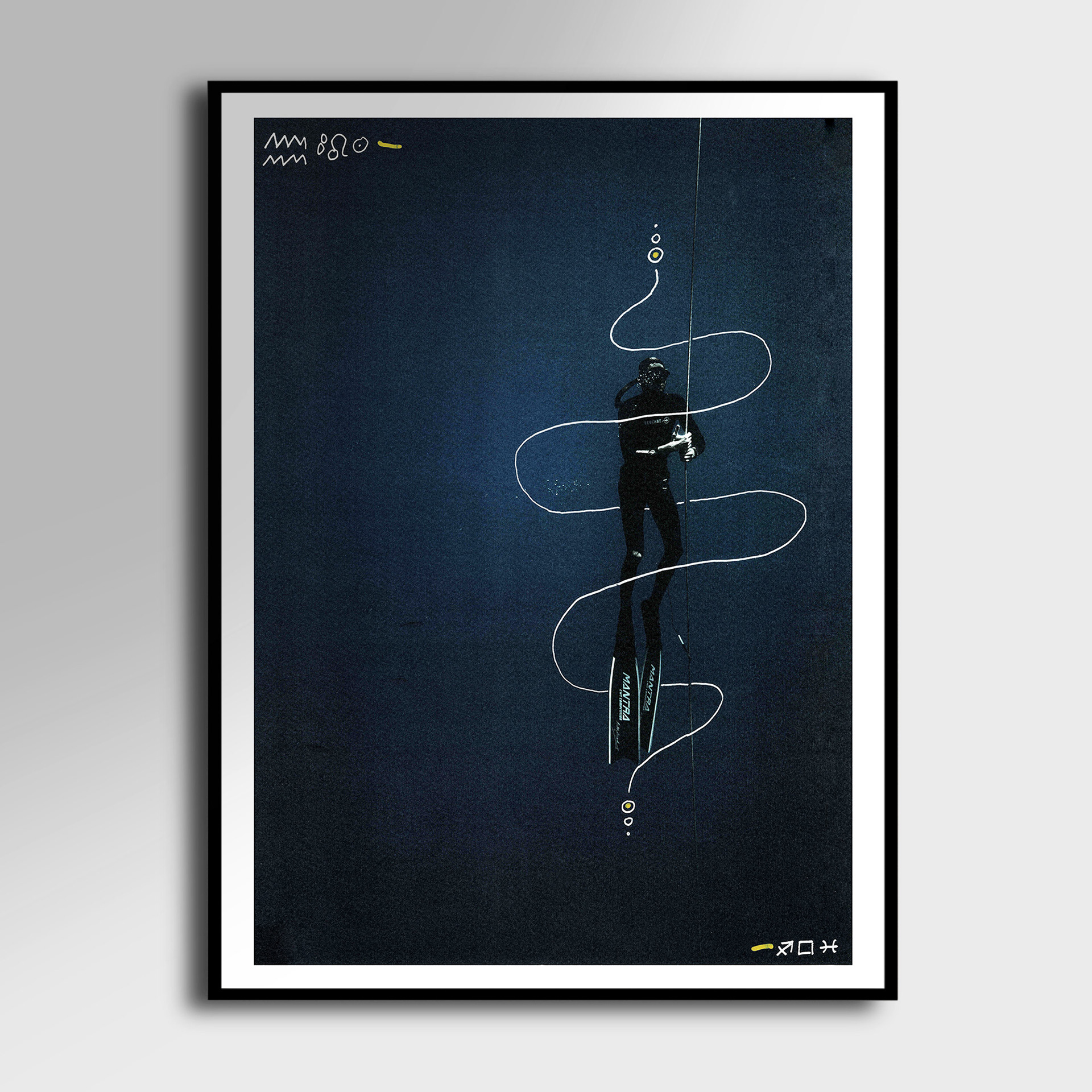 Abysses 6 - peinture 30cm x 40cm (60euro)