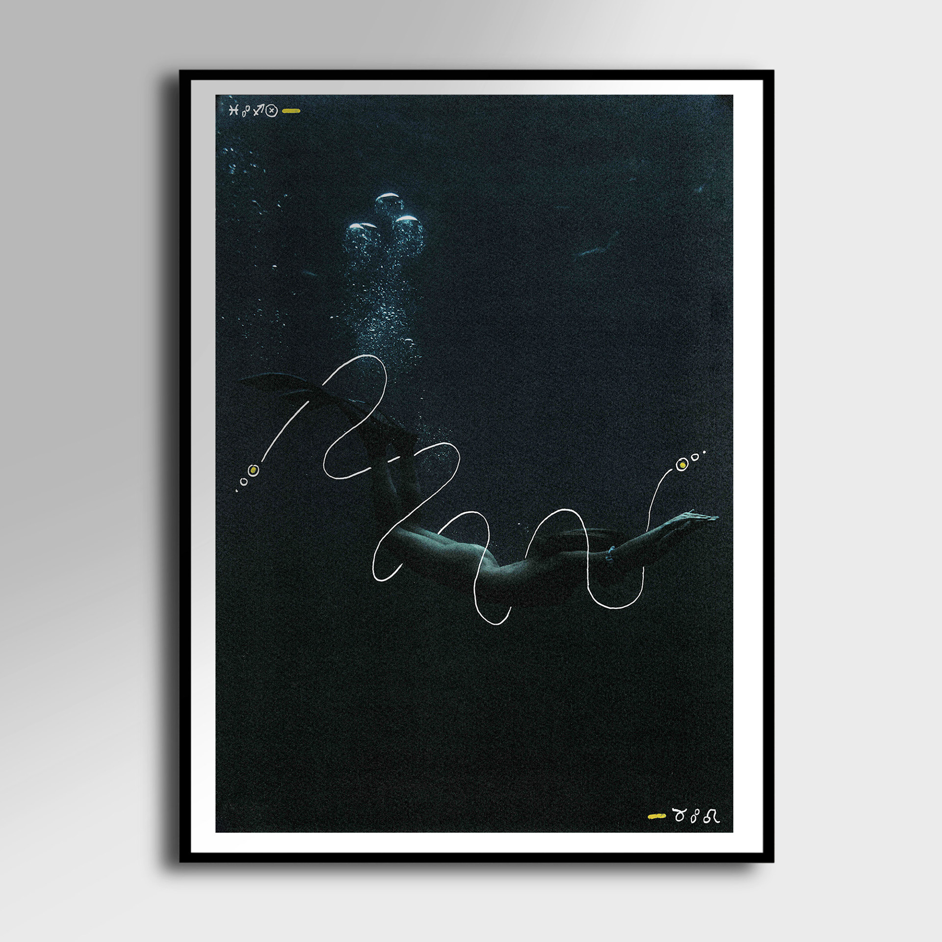 Abysses 9 - peinture 30cm x 40cm (60euro)