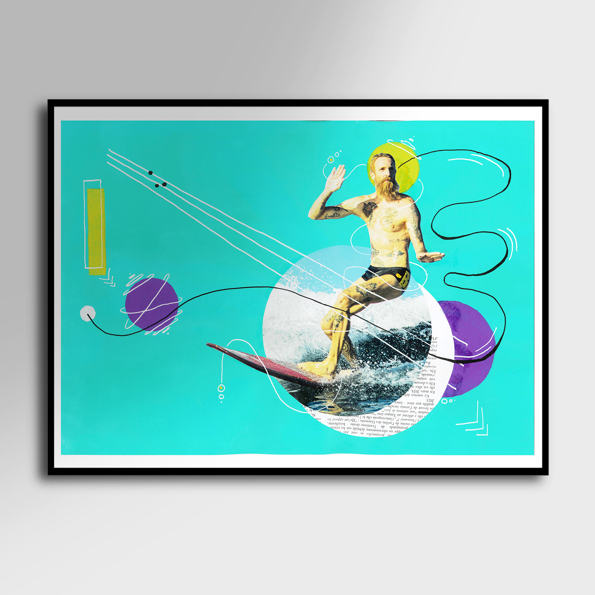 Coral pop 9 - peinture 40cm x30cm (60euro)