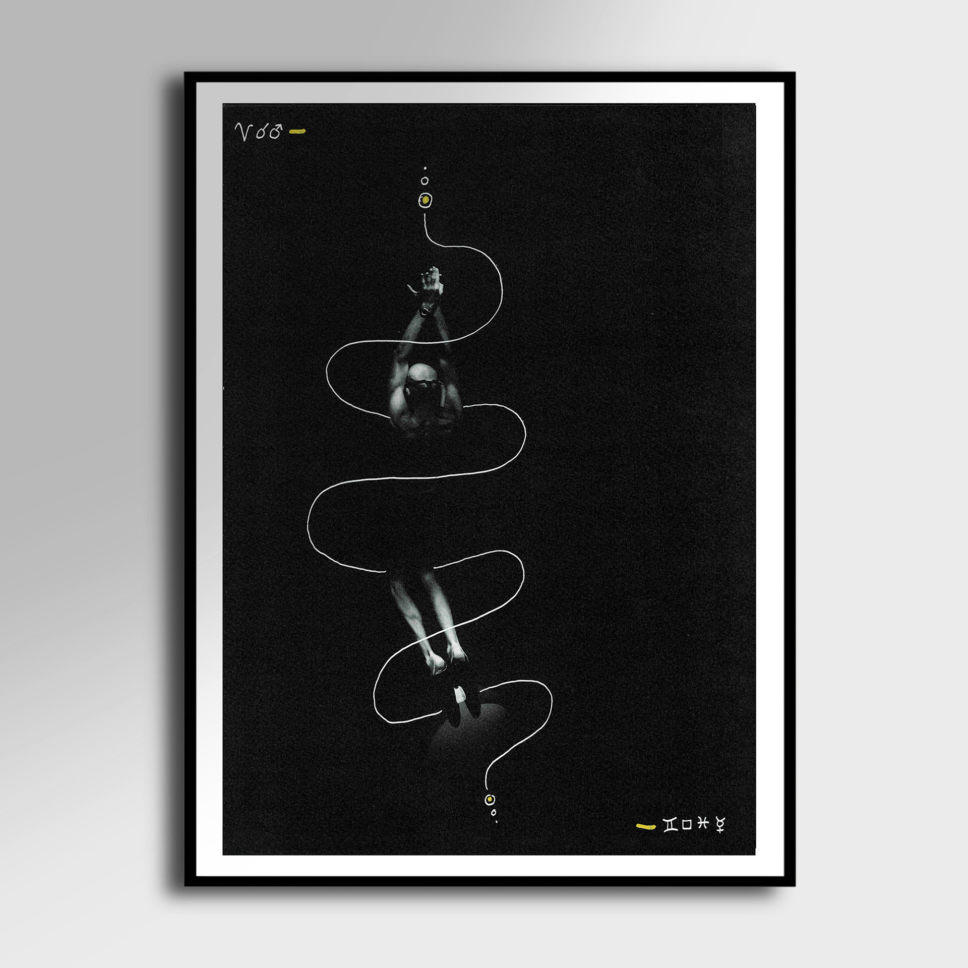 Abysses 4 - peinture 30cm x 40cm (60euro)