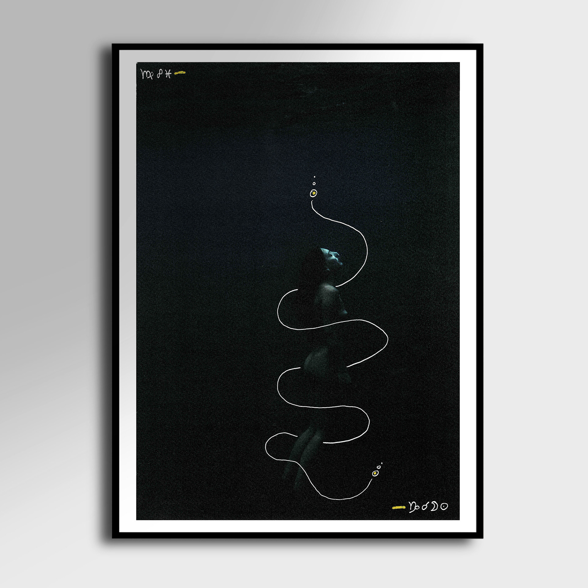 Abysses 7 - peinture 30cm x 40cm (60euro)