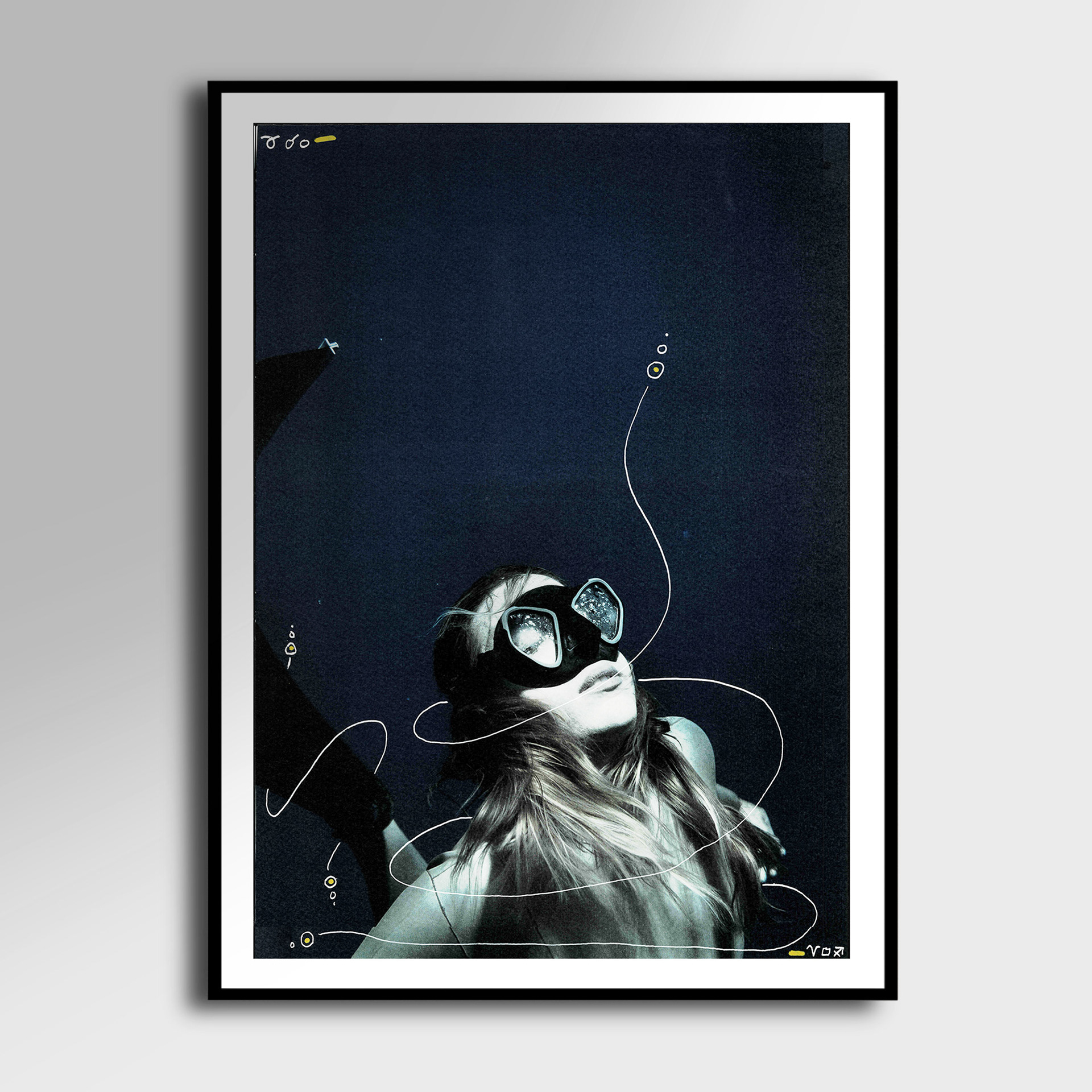 Abysses 3 - peinture 30cm x 40cm (60euro)