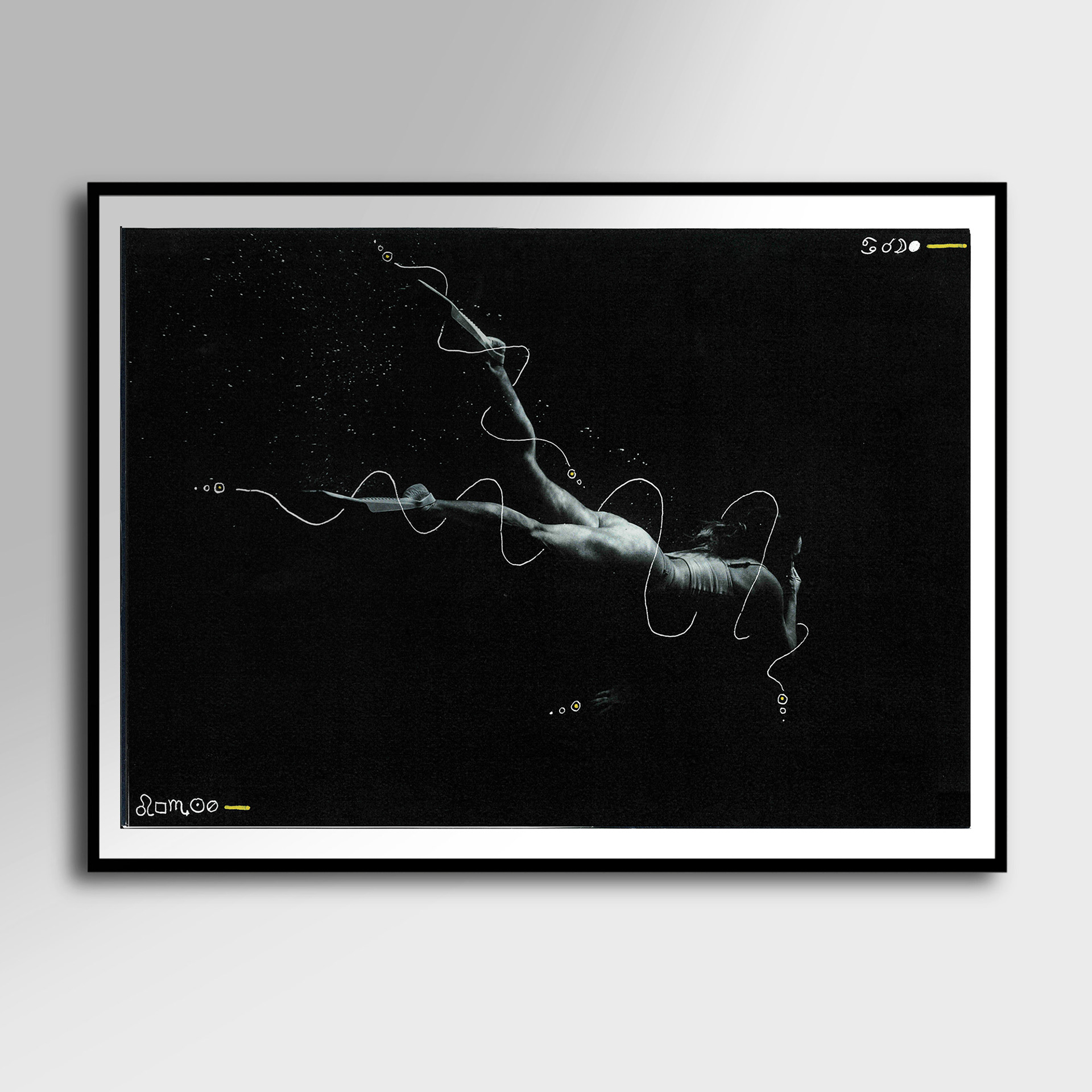 Abysses 1 - peinture 40cm x 30cm (60euro)