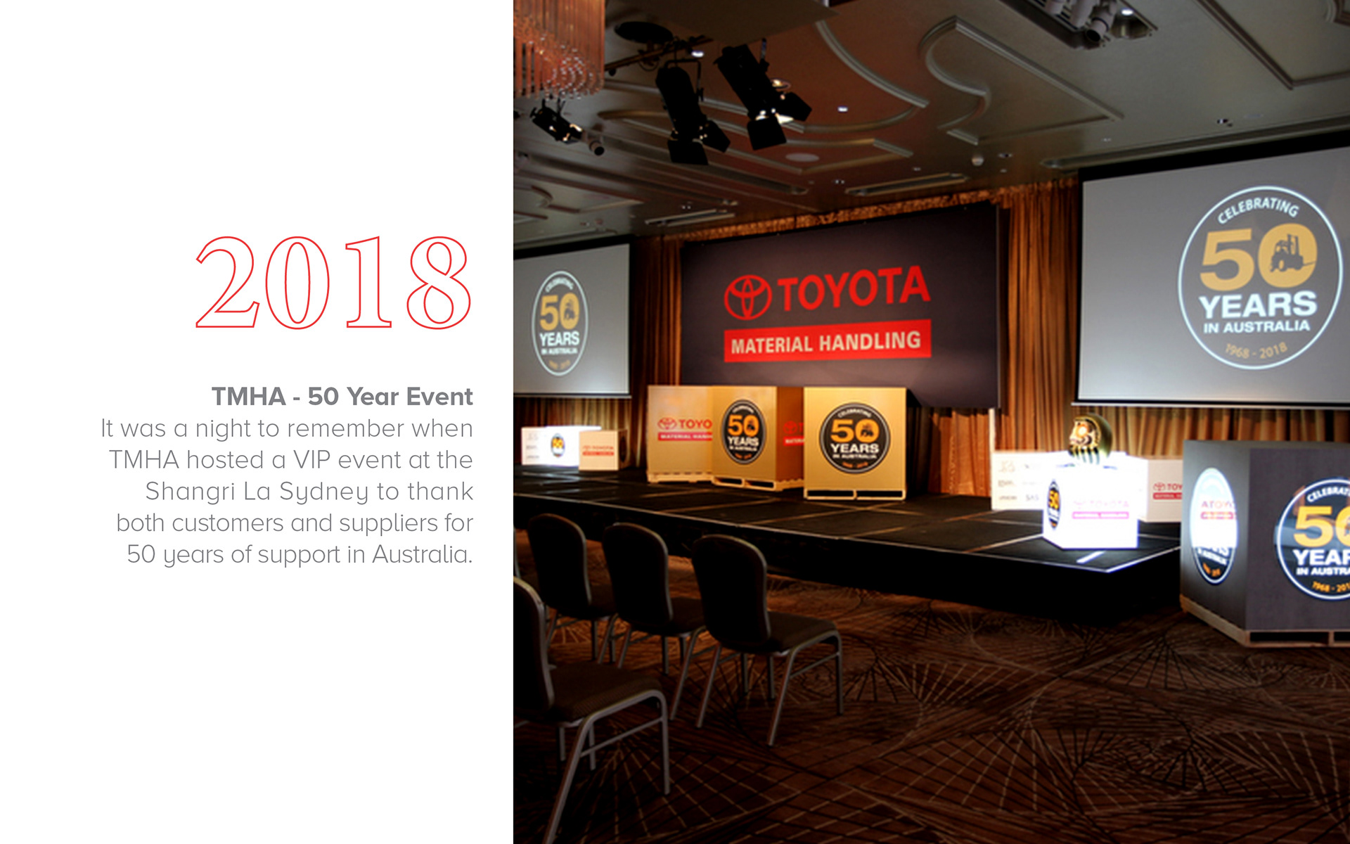 Toyota Material Handling - 50 Year