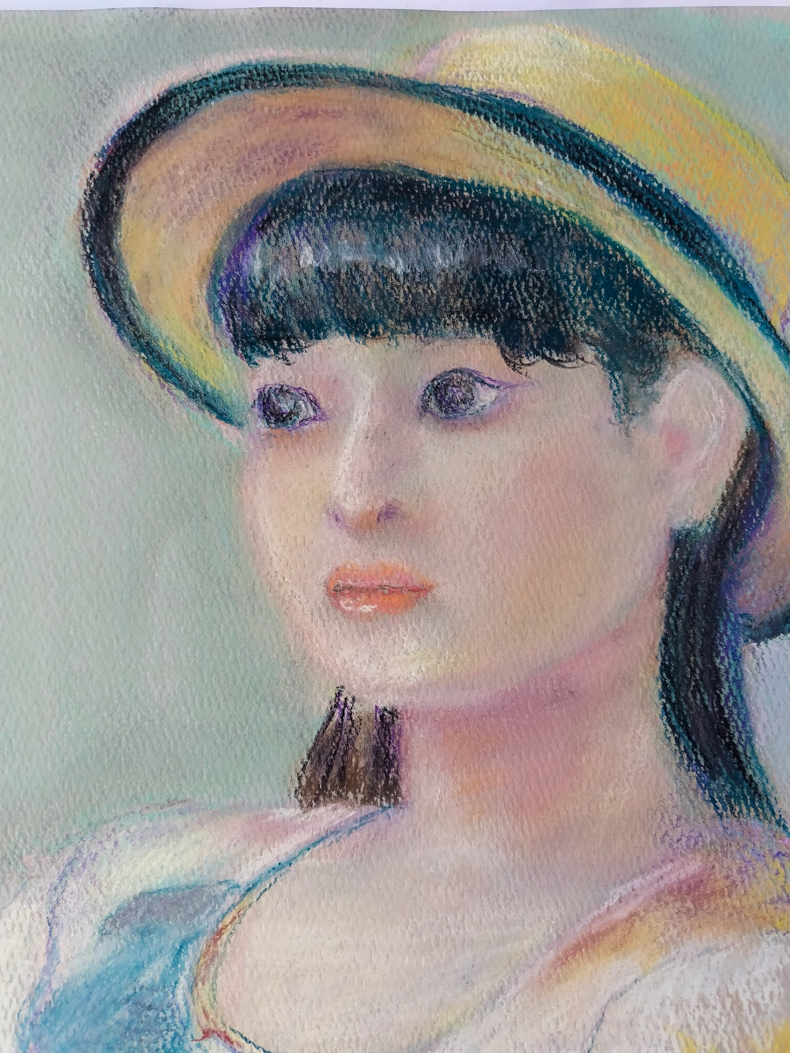 detail of Woman in summer dress 2023