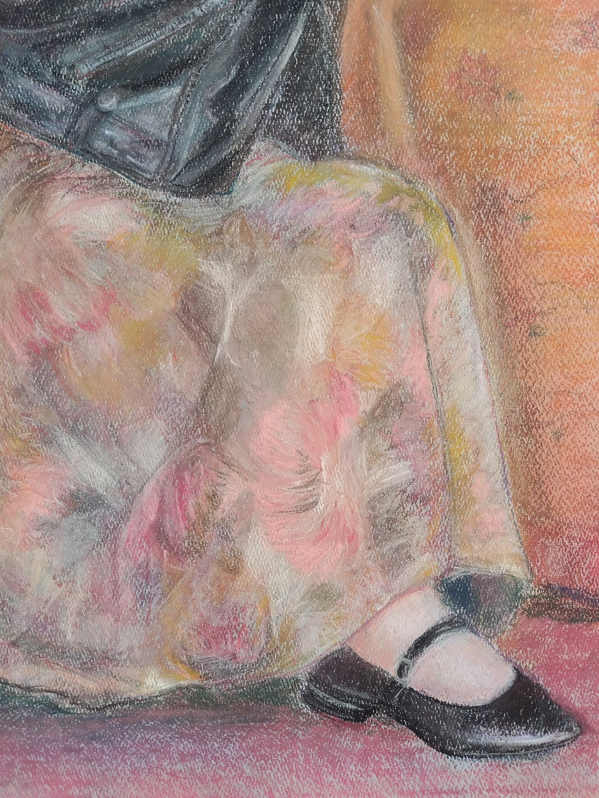 detail of Machiko in Her Rider's Jacket 2024