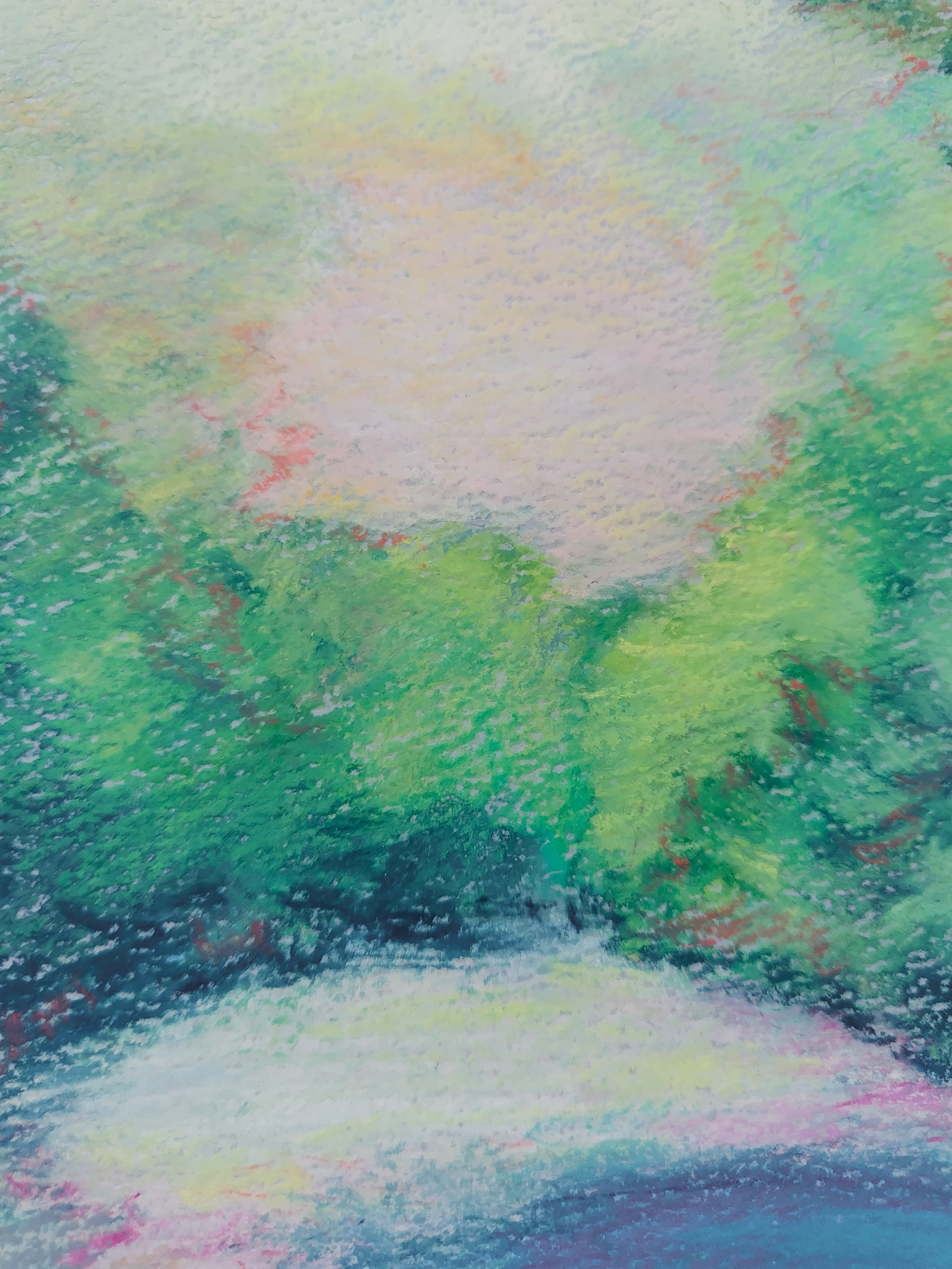 detail of Sunset by the river 2023