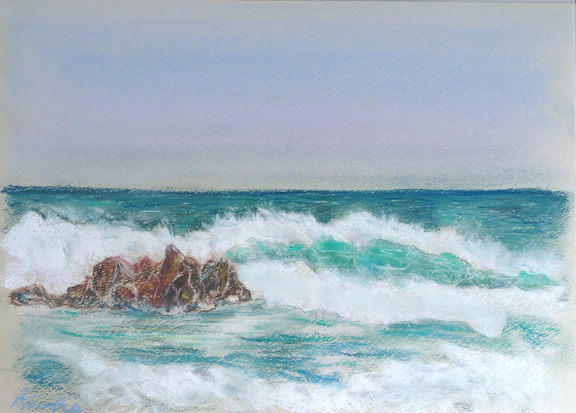 Morning Light on Emerald Waves