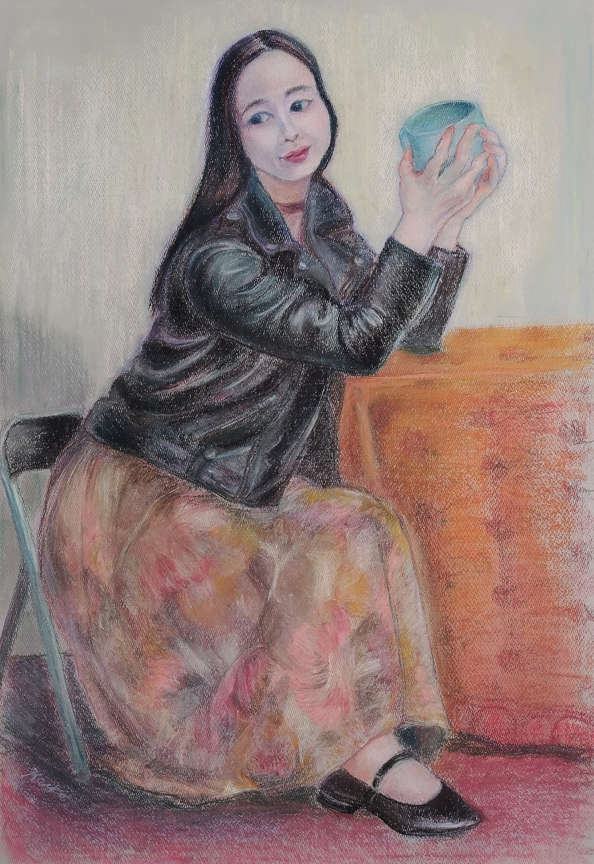 Machiko in Her Rider's Jacket 2024