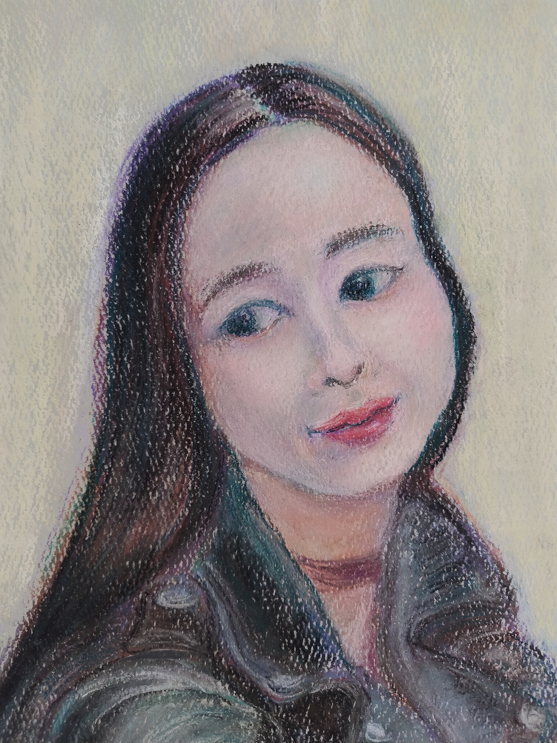 detail of Machiko in Her Rider's Jacket 2024