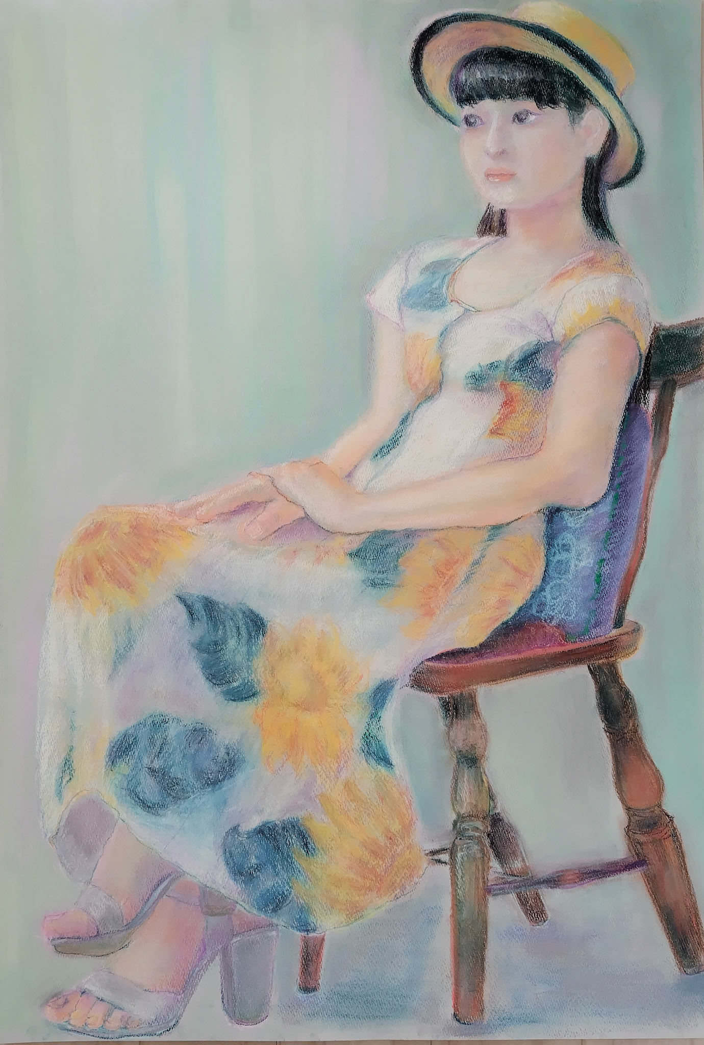 Woman in summer dress 2023