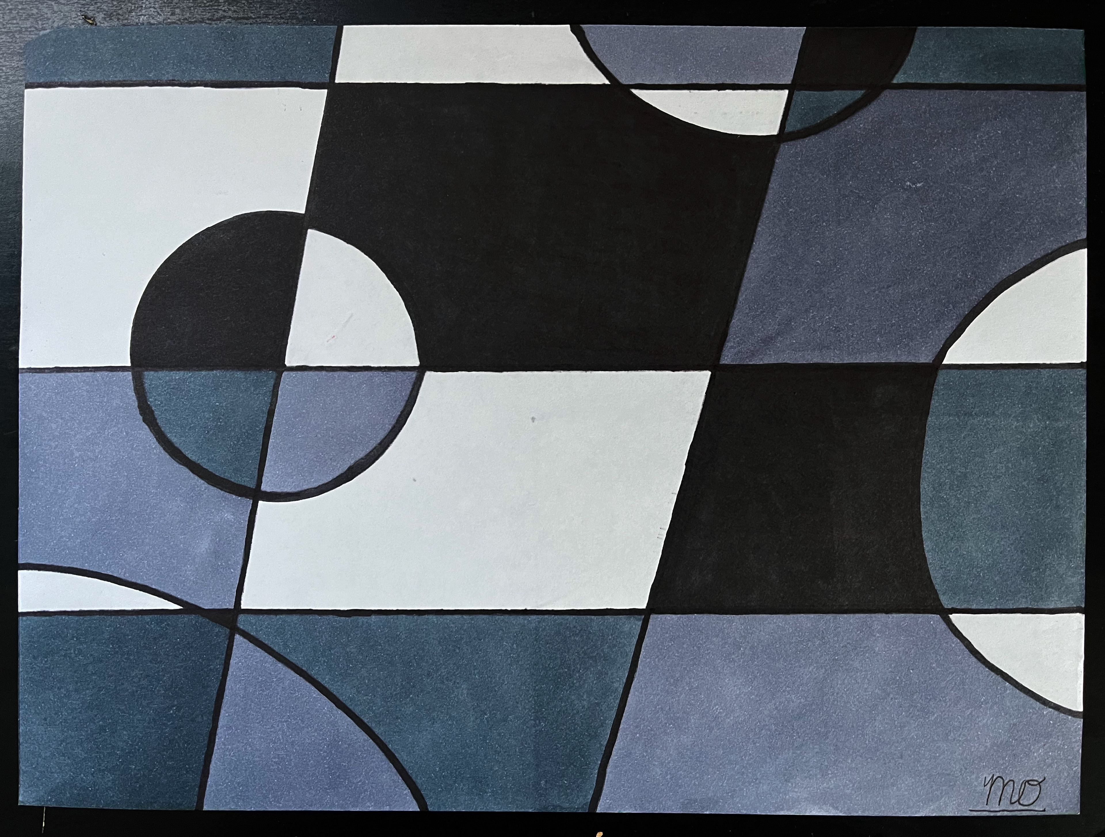 Achromatic Abstract Shapes