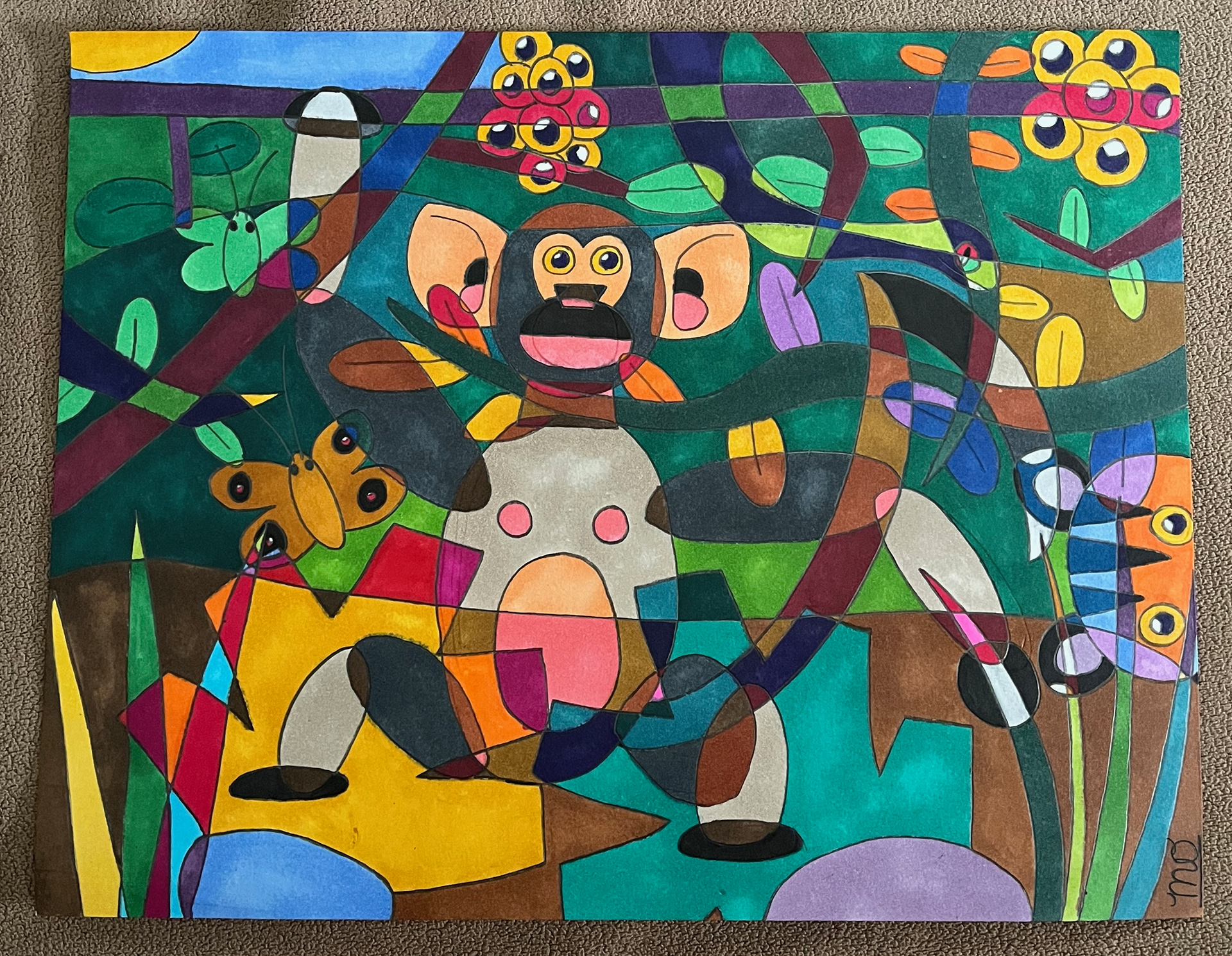 Varicolored Rainforest and Creatures