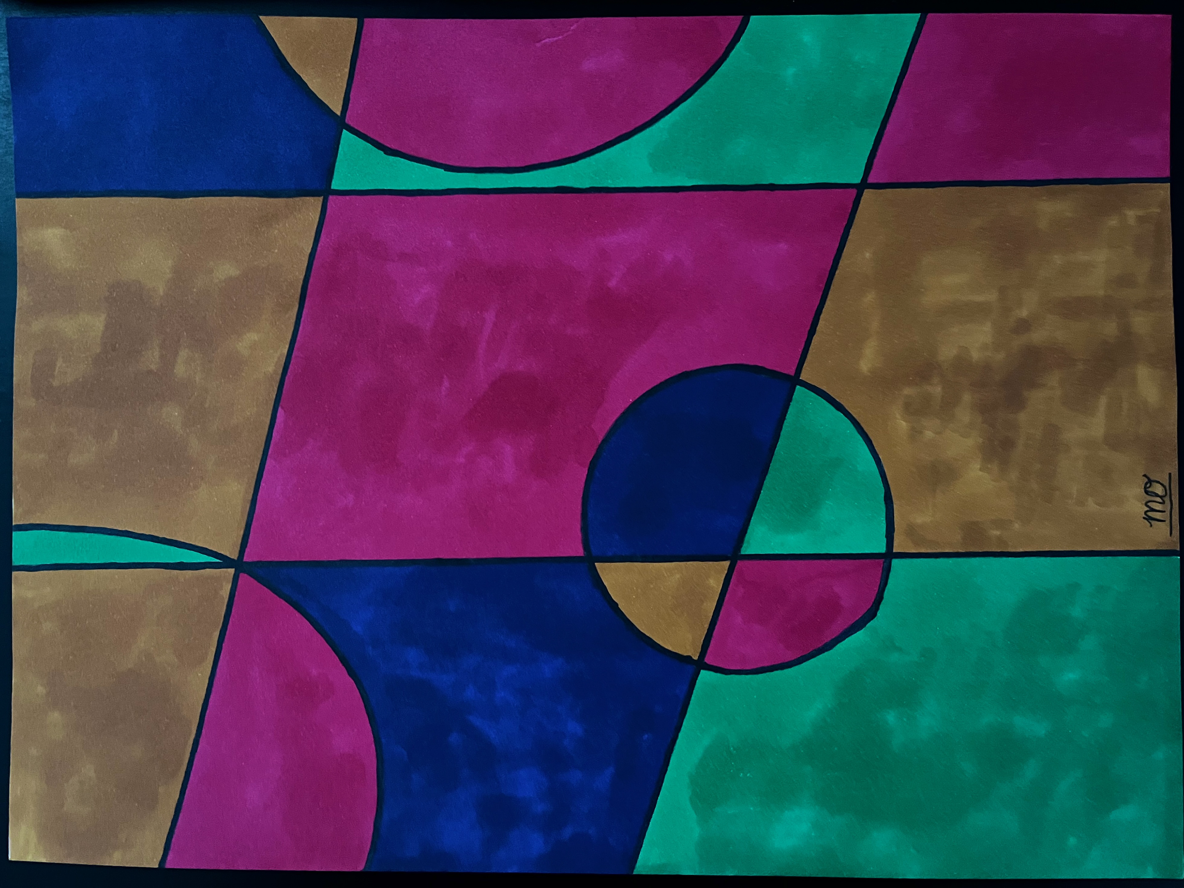 Tetradic Color Harmony Shapes 