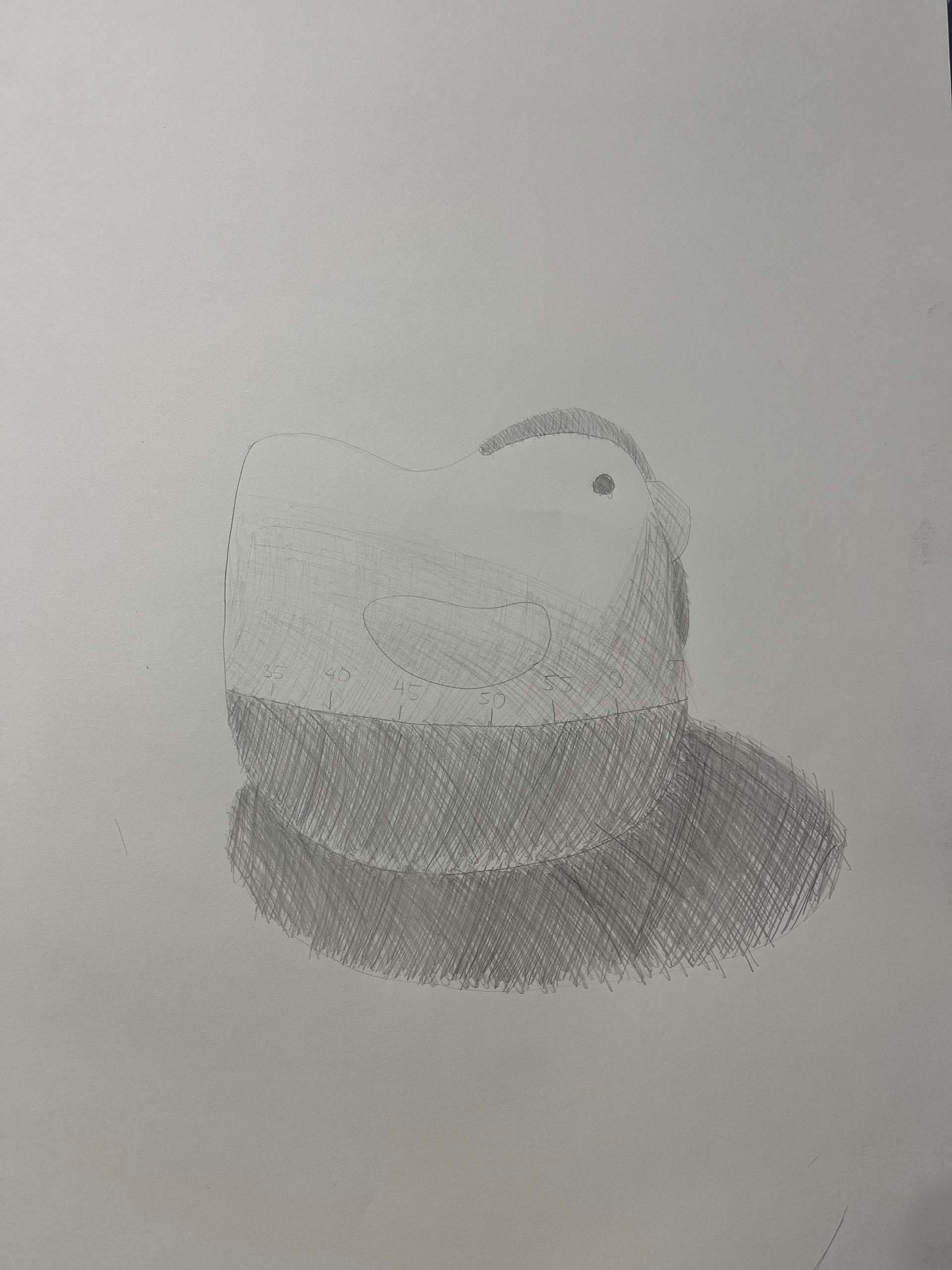 Cross-Hatching Toy Chicken