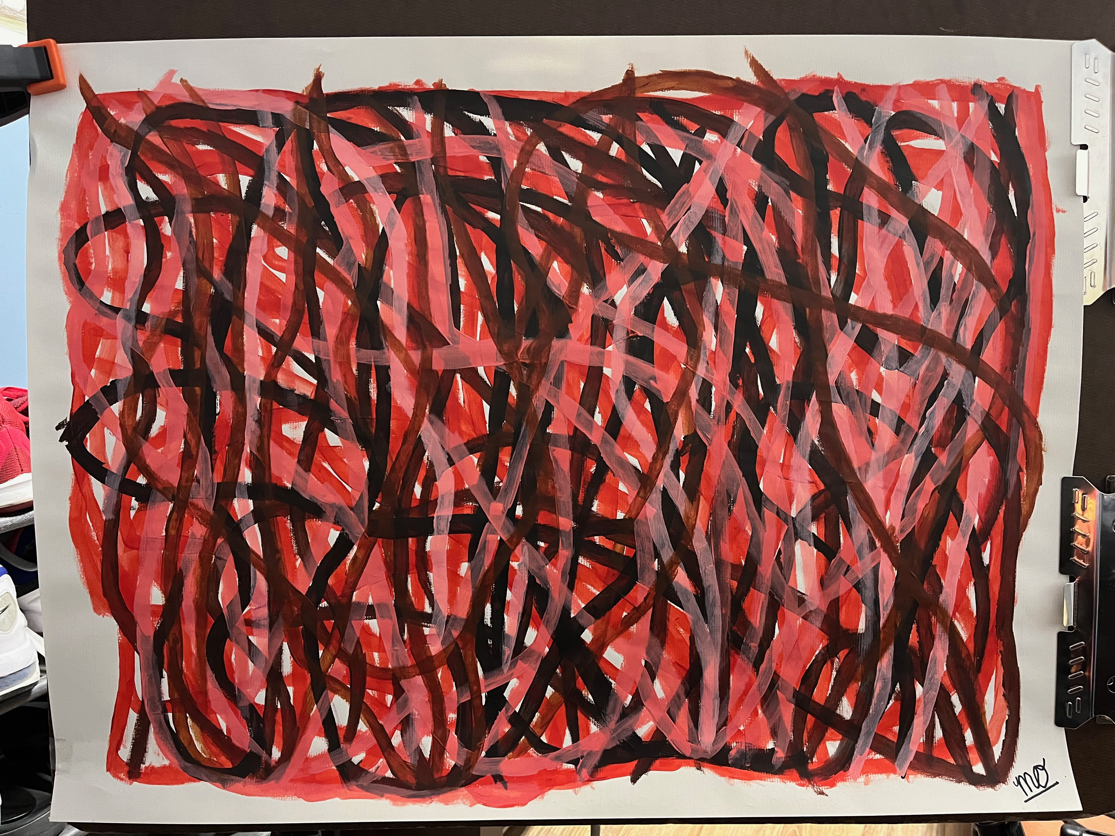 Monochromatic Orange Squiggles